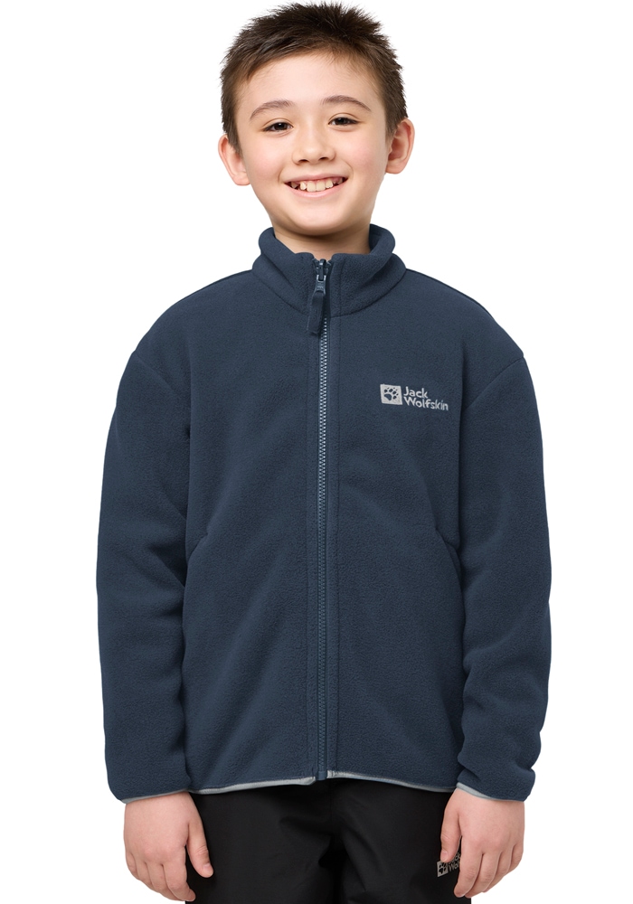 Jack Wolfskin 3-in-1-Funktionsjacke »ICELAND 3IN1 JACKET K« mit Kapuze für Kinder, mit fester Kapuze, atmungsaktiv, winddicht, wasserdicht