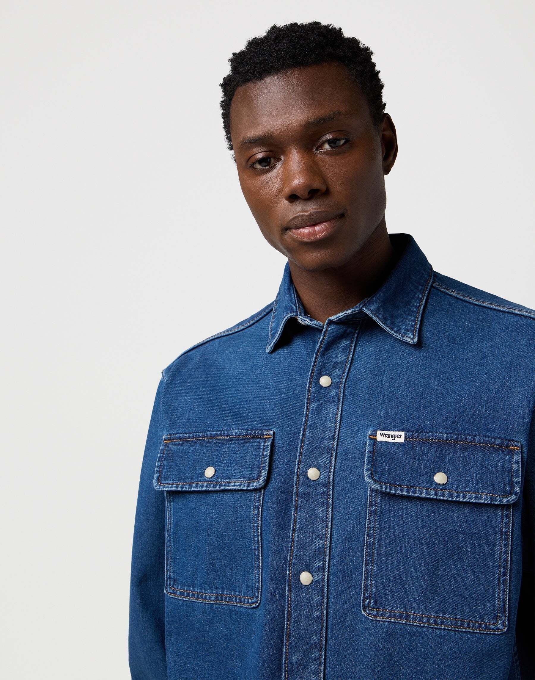 Wrangler Chemise en jean »WRANGLER Jeanshemd Overshirt«