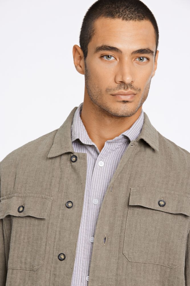 LINDBERGH Hemdjacke ohne Kapuze mit Knopfleiste