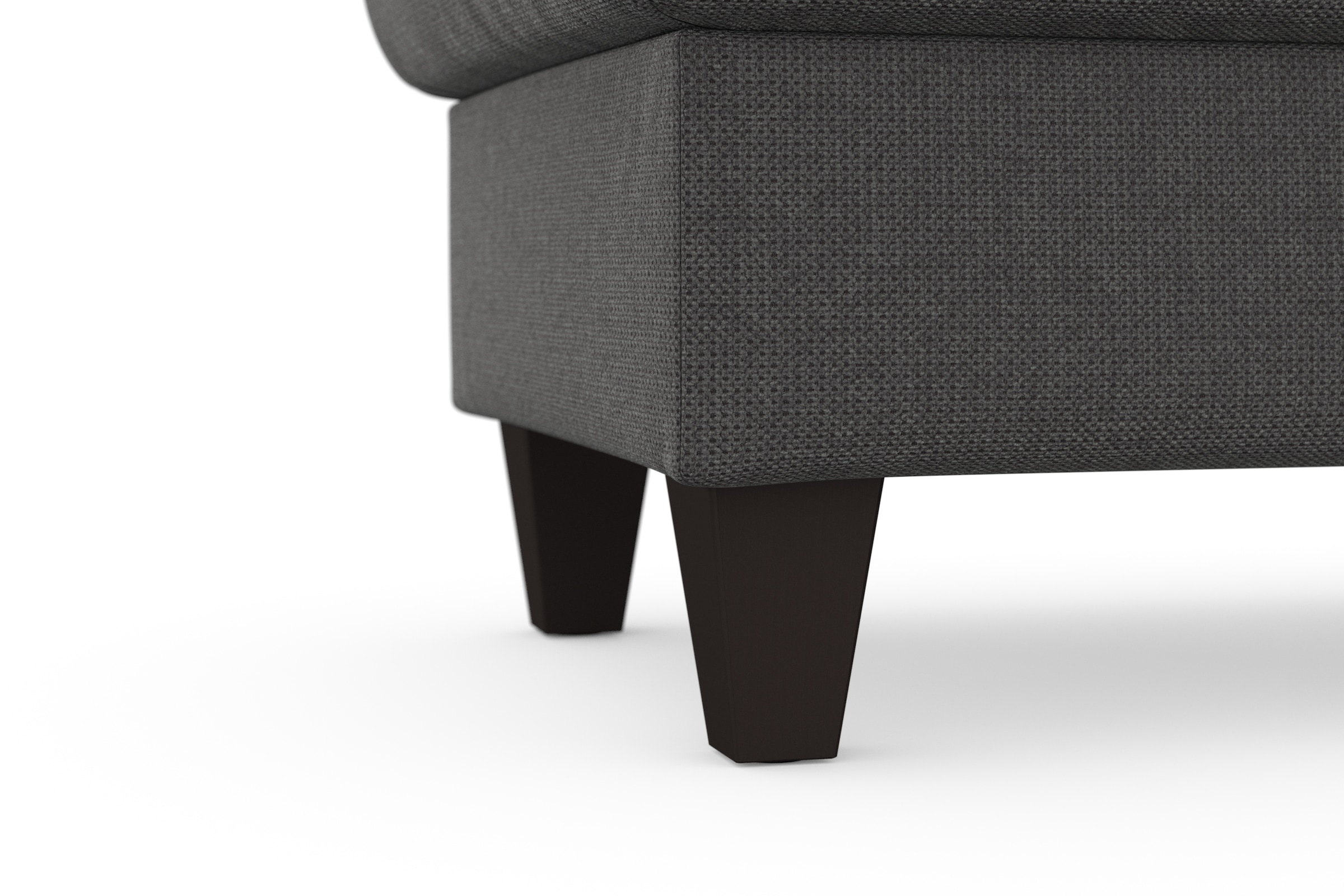 sit&more Stauraumhocker »Farö« mit Stauraum und Federkern und wengefarbenen Füssen