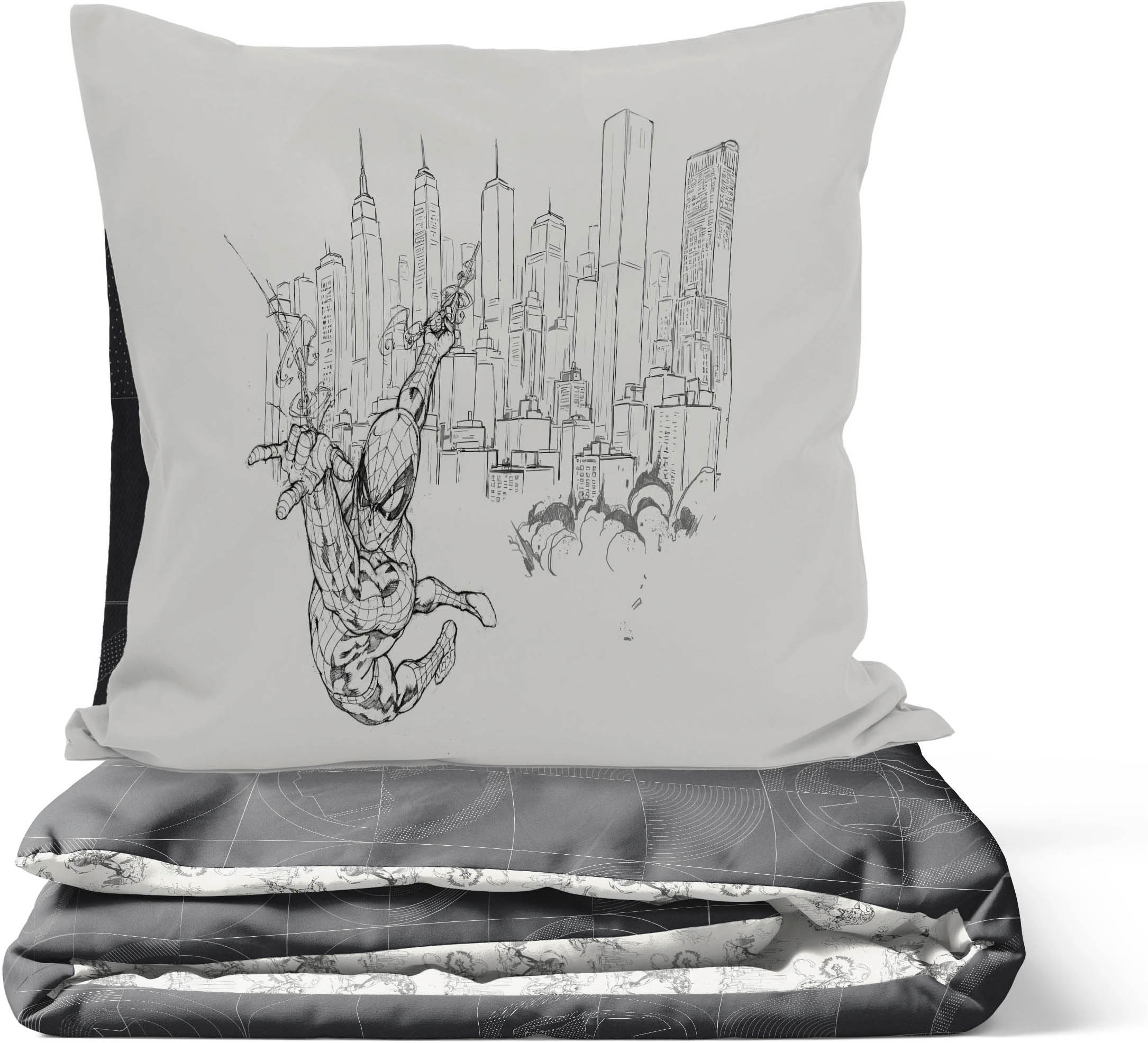 Spiderman Linge de lit pour enfants »Marvel Spider-Man Hero« 2 100% coton