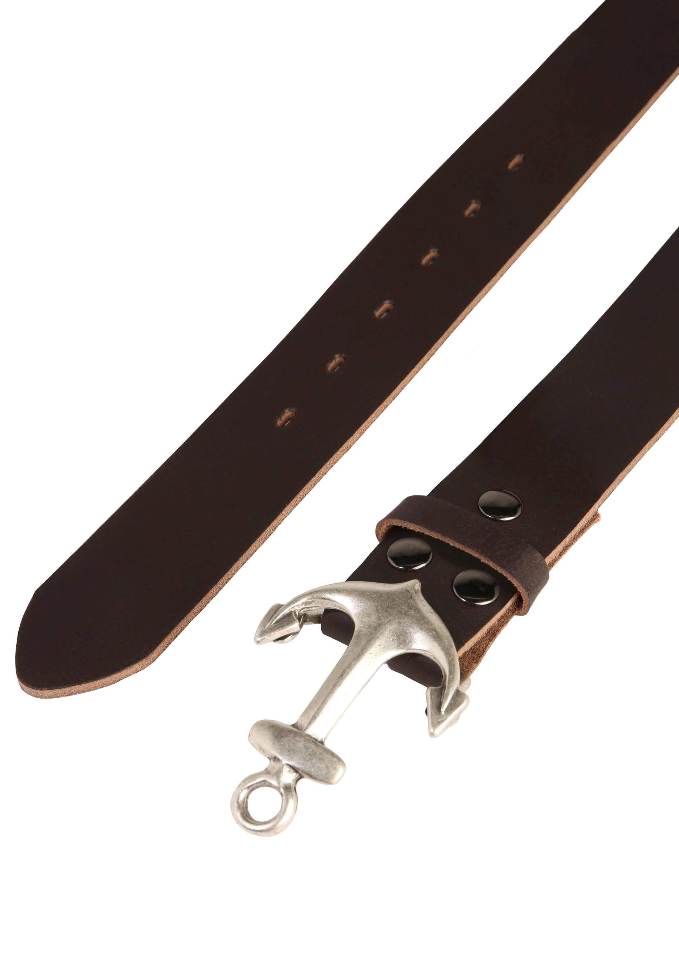 Rettungsring Gürtel Ledergürtel mit austauschbarer Schliesse »Anker SO19°«