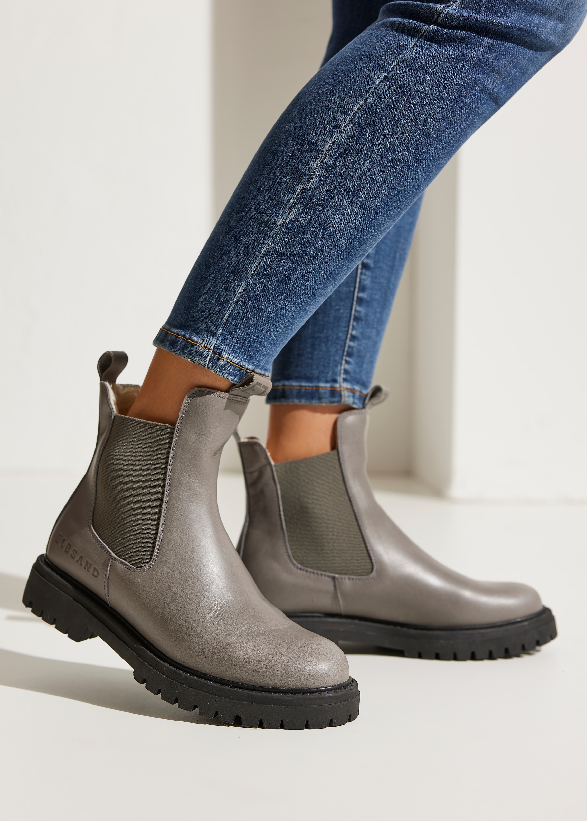 Elbsand Stiefelette »Chelseaboots«  Stiefel, Boots, Winterstiefel, Schlupfstiefel aus Leder mit Warmfutter
