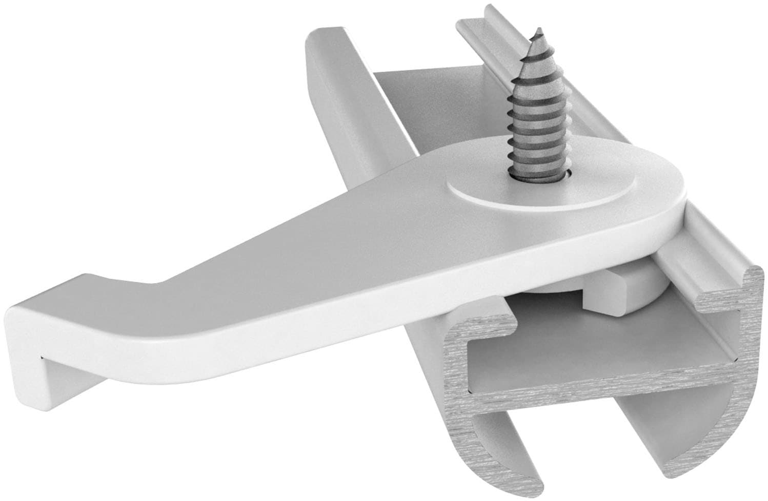 SN DECO GROUP Gardinenschiene »Objektschiene SC« 1 läufig-läufig Fixmass erhältlich in versch. Längen und Farben, Innenlauf, Vorlangschiene