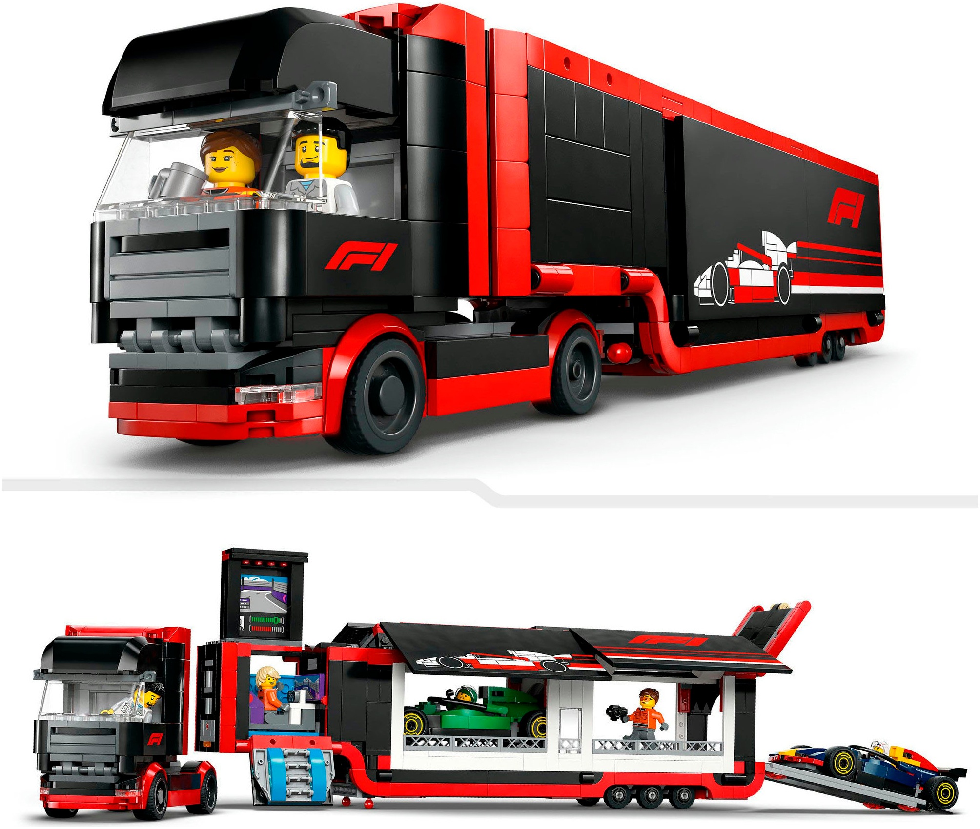 LEGO® Pions de construction »F1® Transporter mit RB20 & AMR24 F1® Rennautos (60445), LEGO City« Made in Europe