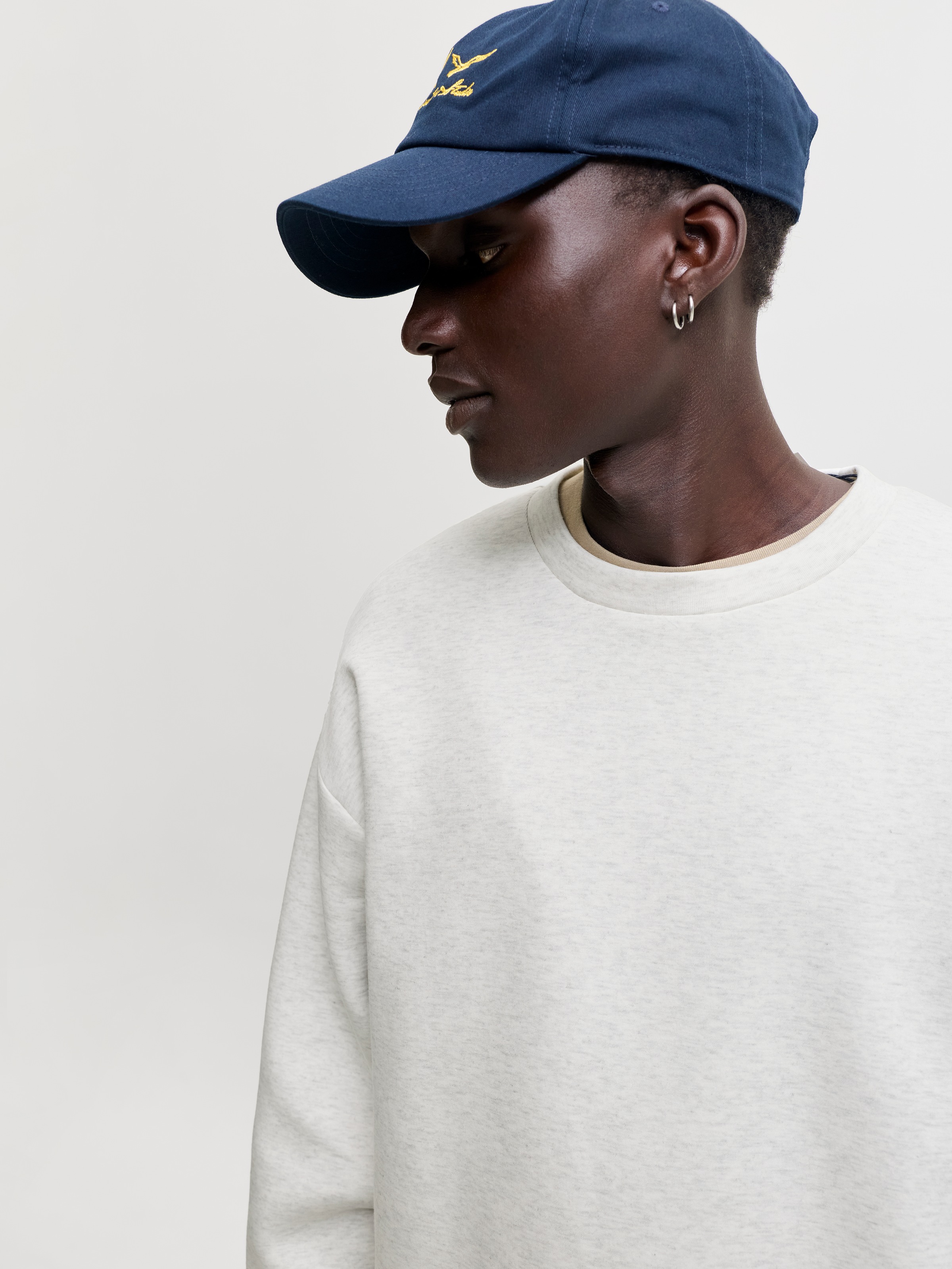 Jack & Jones Sweatshirt »JJEBARRON SWEAT CREW NECK NOOS«, Materialmix, loose fit
