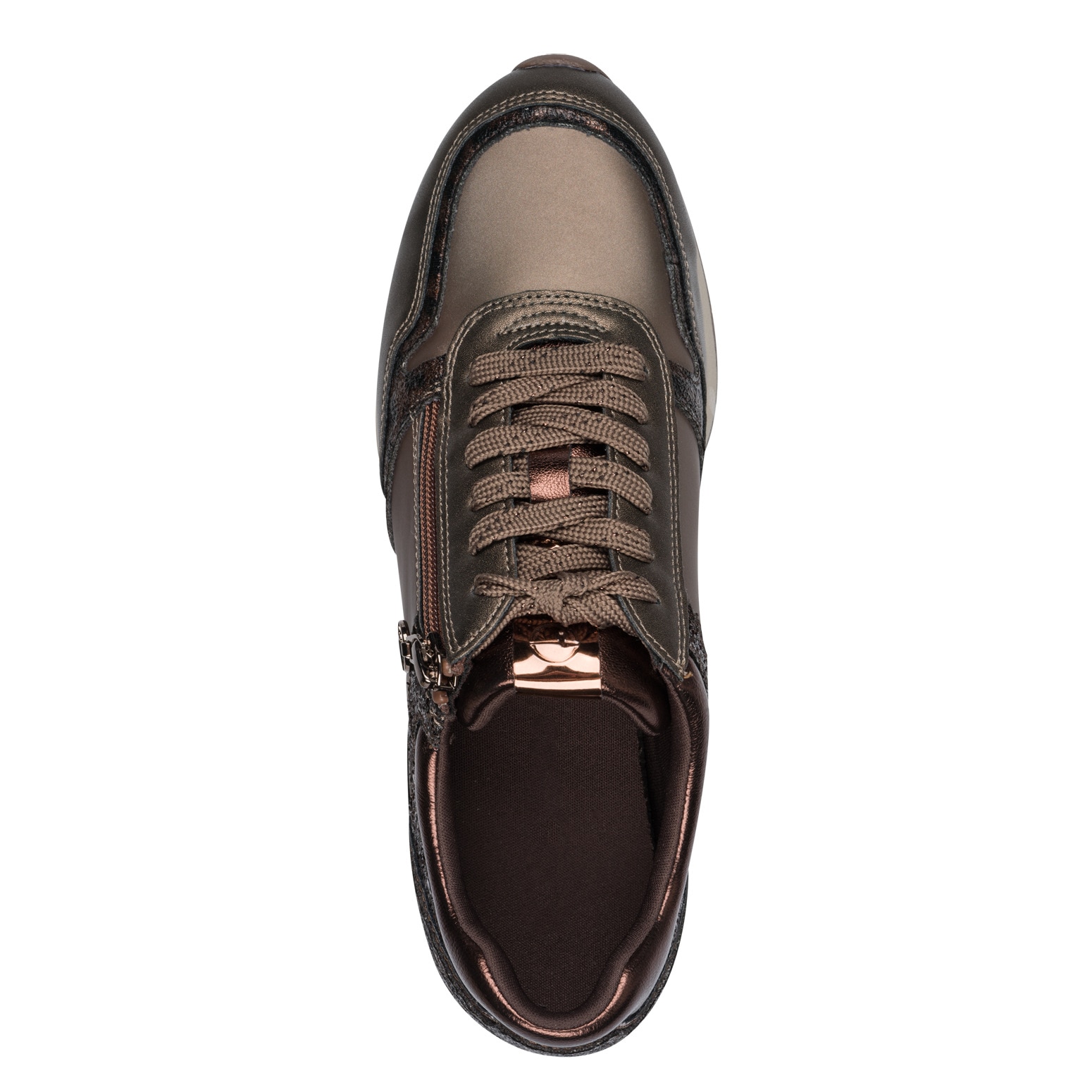 Tamaris Baskets à plateforme  chaussure de loisirs, chaussure basse, chaussure à lacets avec détails métalliques discrets