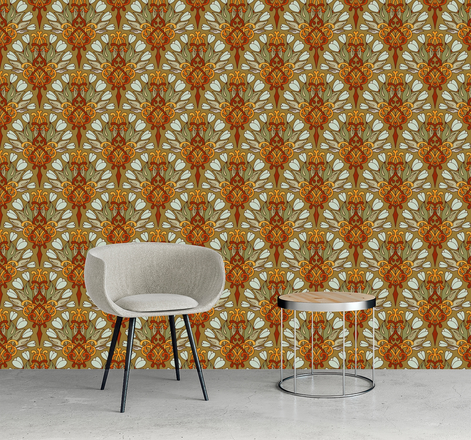 queence Vinyltapete »Fria« Farbverlauf | abstrakt | bedruckt | gemustert glatt 90x250cm, selbstklebend, kinderleichte Anbringung, , Sticker