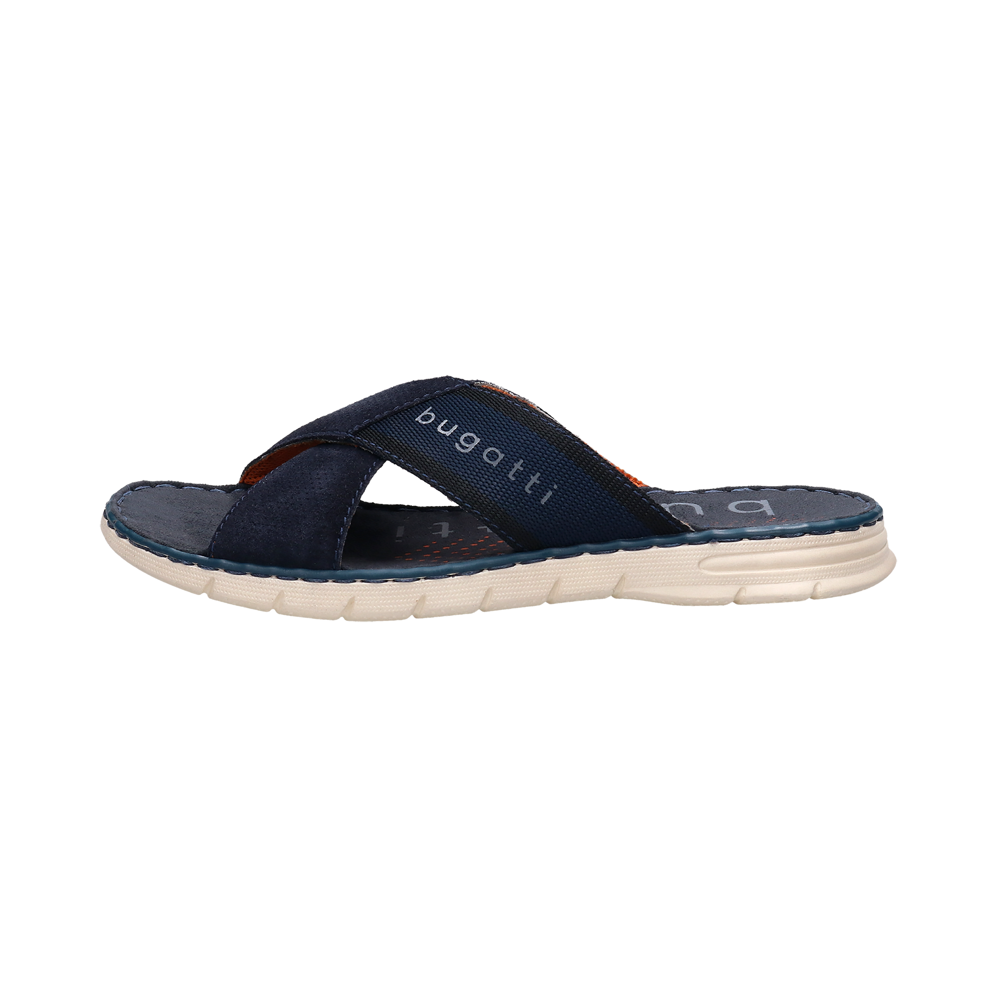bugatti Pantolette  Sommerschuh, Hausschuh, Strandschuh mit Kreuz-Steg