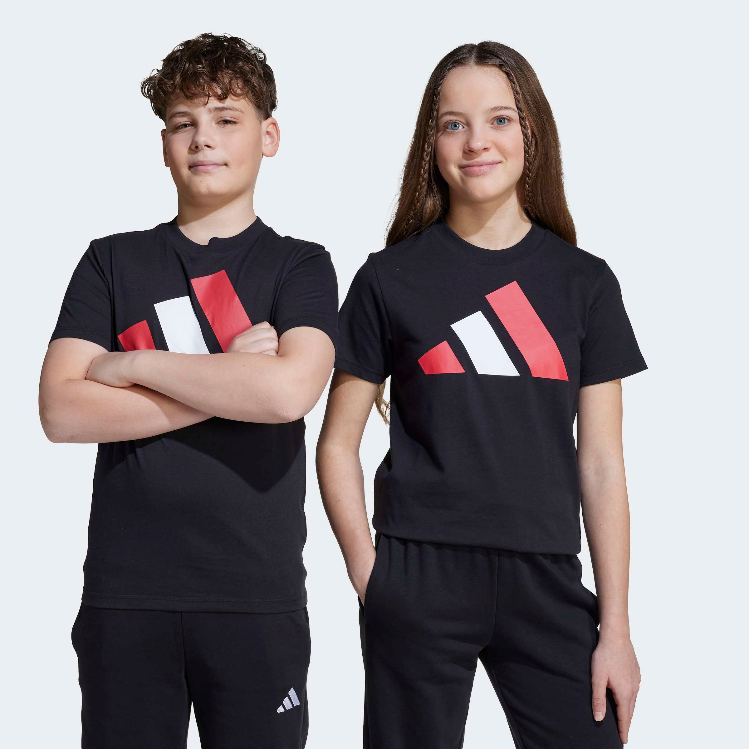 adidas Sportswear T-shirt »ESSENTIALS KIDS« für Kinder und Teens, mit Rundhalsausschnitt, aus 100 % Baumwolle