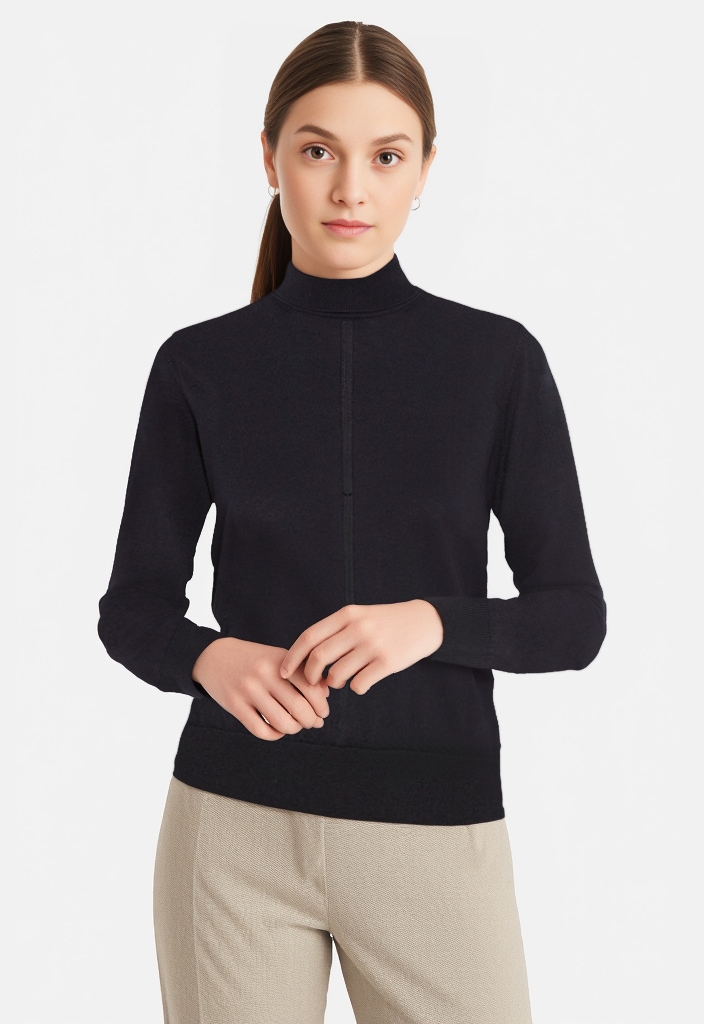 BOSS ORANGE Rollkragenpullover »Faghettini Premium Damenmode« aus softer Wollmischung