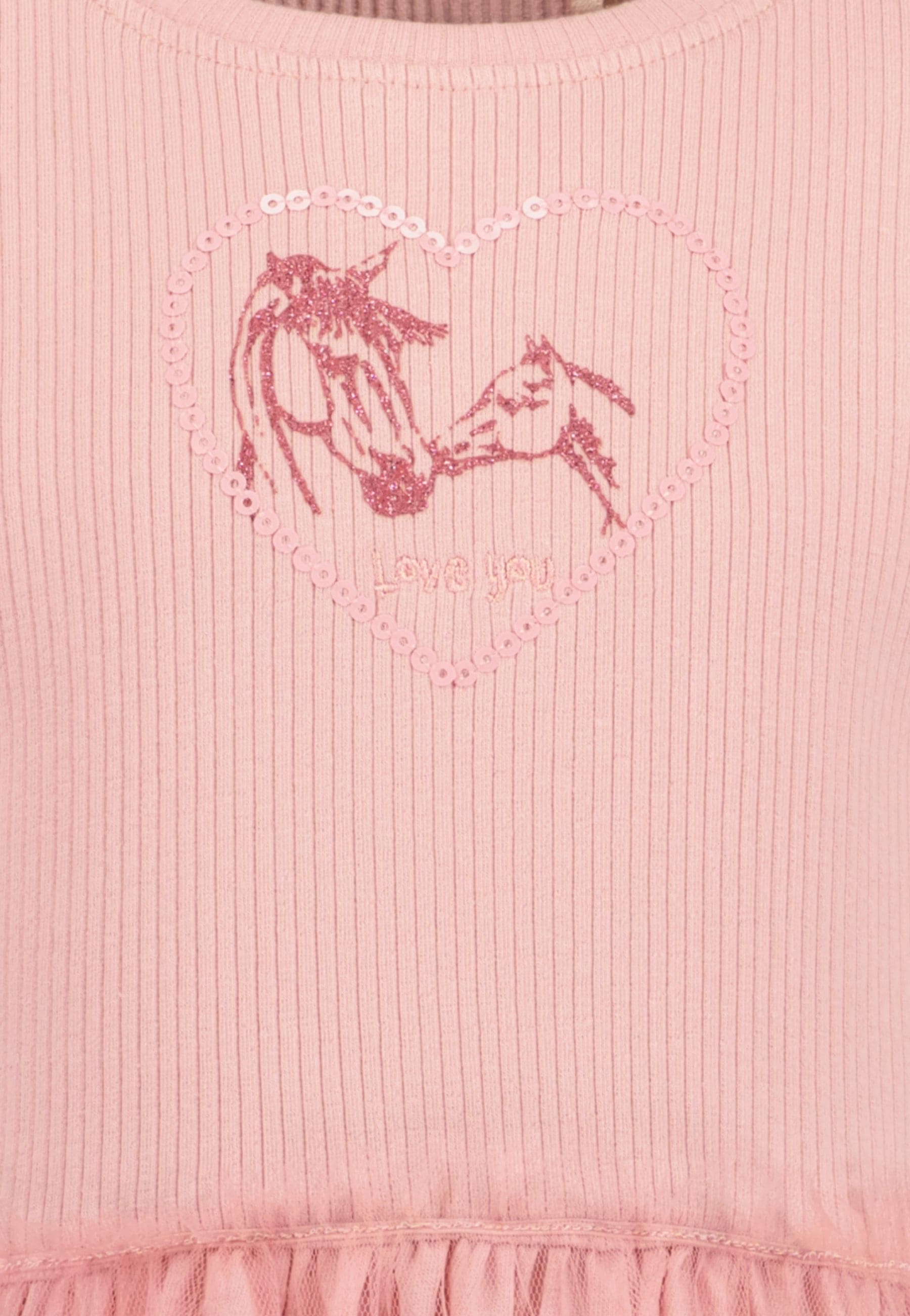 Blue Seven Jerseykleid mit aufgesetztem Tüll-Rock