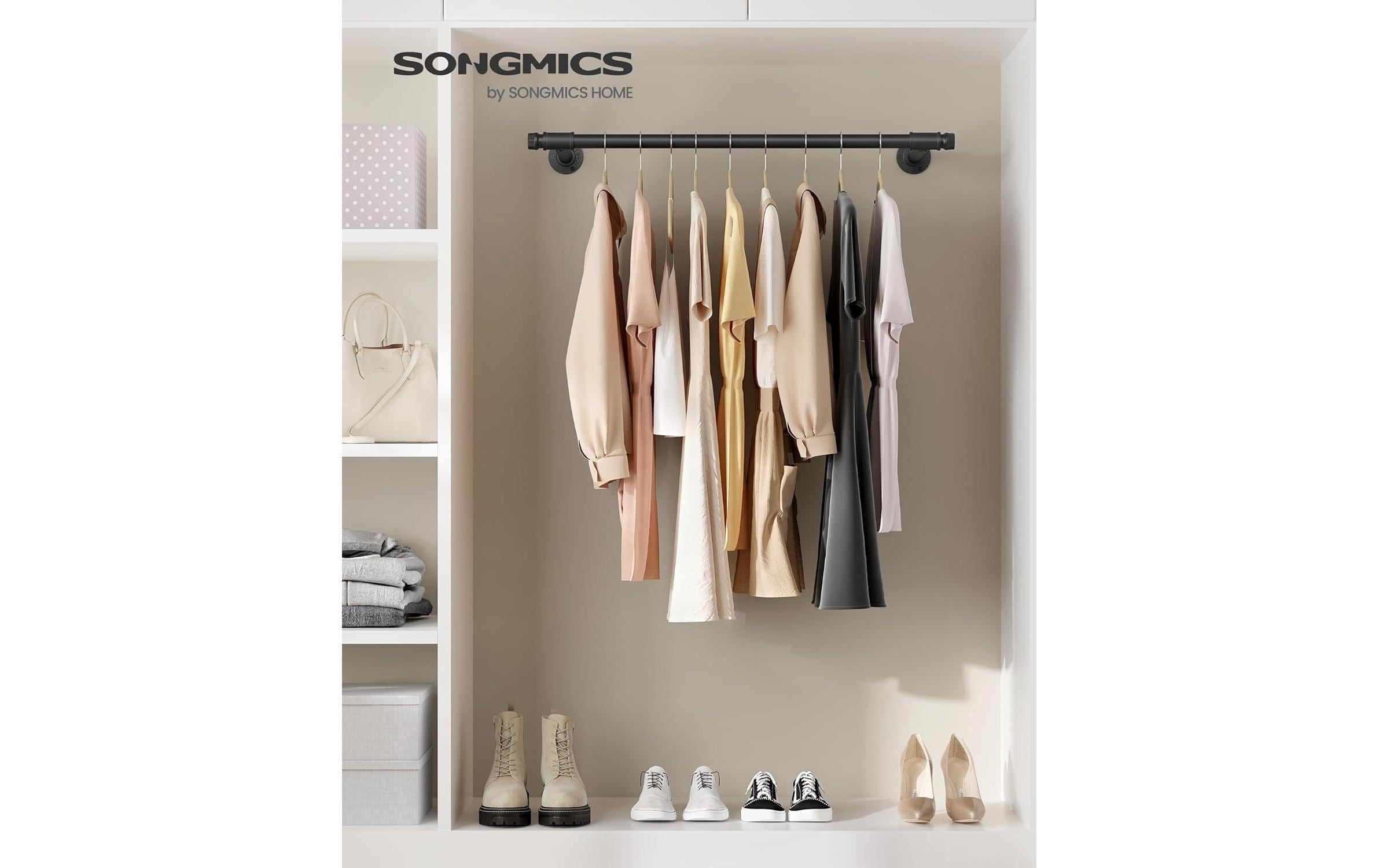SONGMICS Wandgarderobe »2 Stück 84 cm x 7 cm« 2 Stk. tlg.