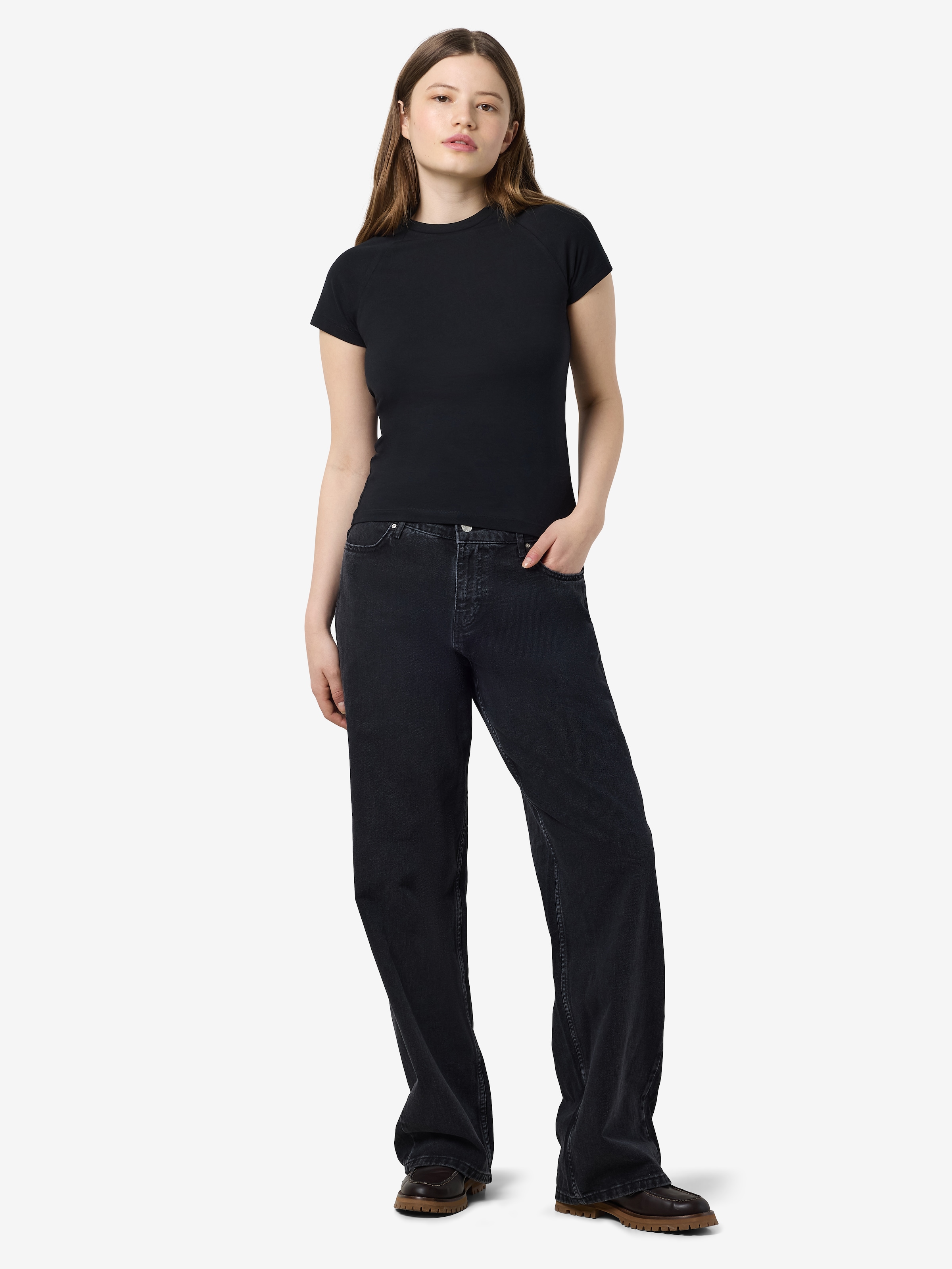 Noisy may Kurzarmshirt »NMKATINKA S/S RAGLAN TOP FWD JRS NOOS«
