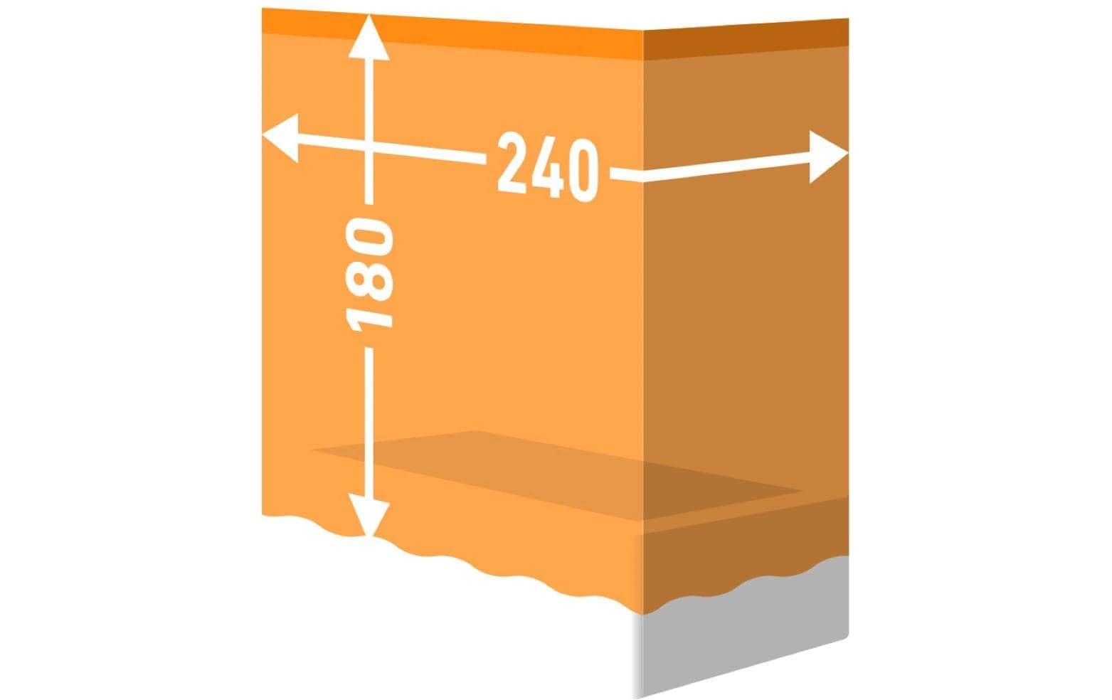 diaqua® Duschvorhang »Bambi 240 x 180 cm« Breite 240 cm