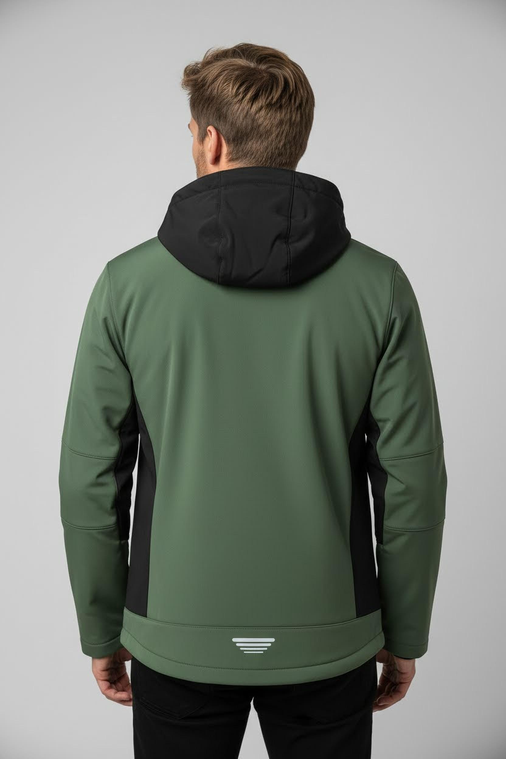 CMP Softshelljacke mit Kapuze Wasserabweisend & Winddicht & Atmungsaktiv