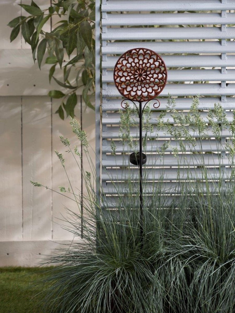 LUXFORM Gartenleuchte »Solar-Erdspiess-Gartenlampe - Mandala - 2 Stück« LED-Modul 2 Stk. Dekoratives Gartenornament