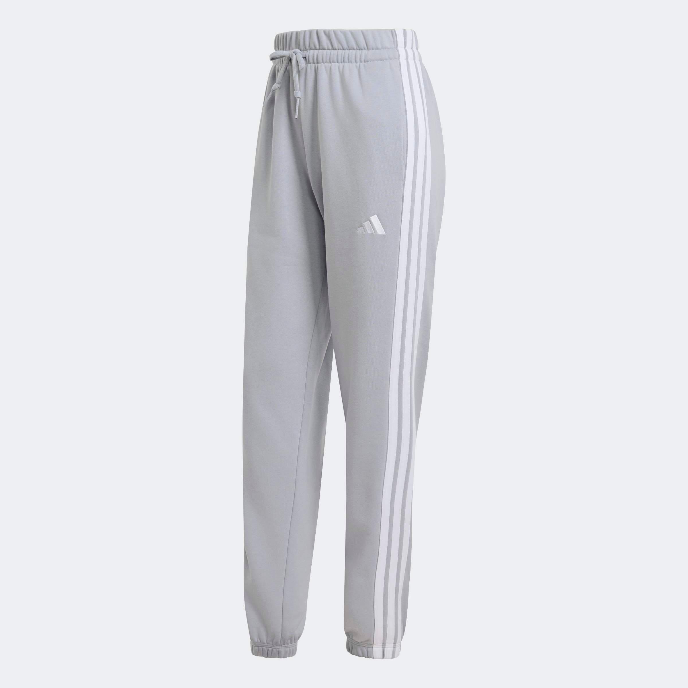 adidas Sportswear Pantalon de sport »ESSENTIALS 3-STREIFEN FRENCH TERRY CUFFED«  Reguläre Passform, mittelhoher Bund, weiches French Terry Material