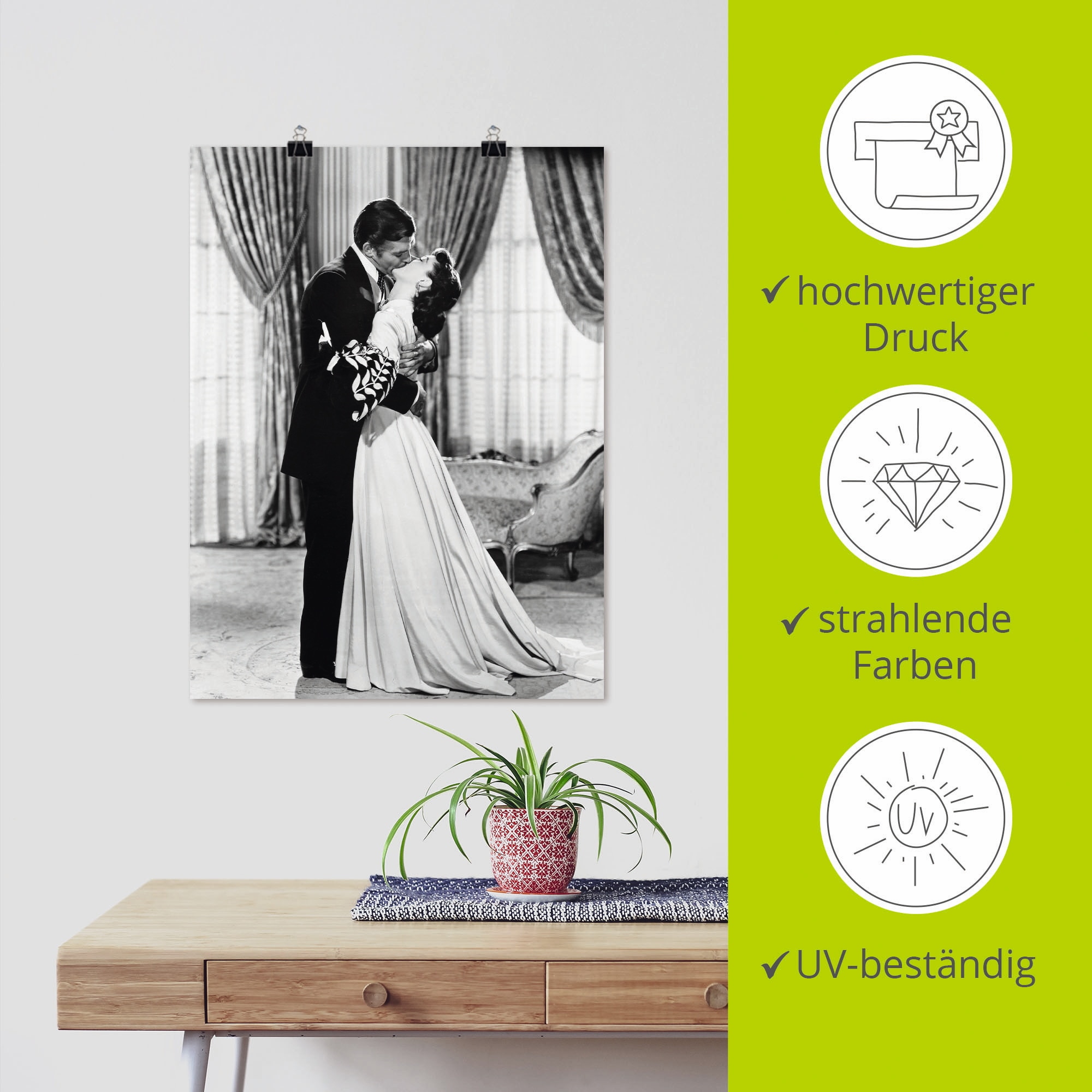 Artland Fresque murale »Vom Winde verweht 1939 IV« 1 cuis tlg. als Leinwandbild, Poster in verschied. Grössen