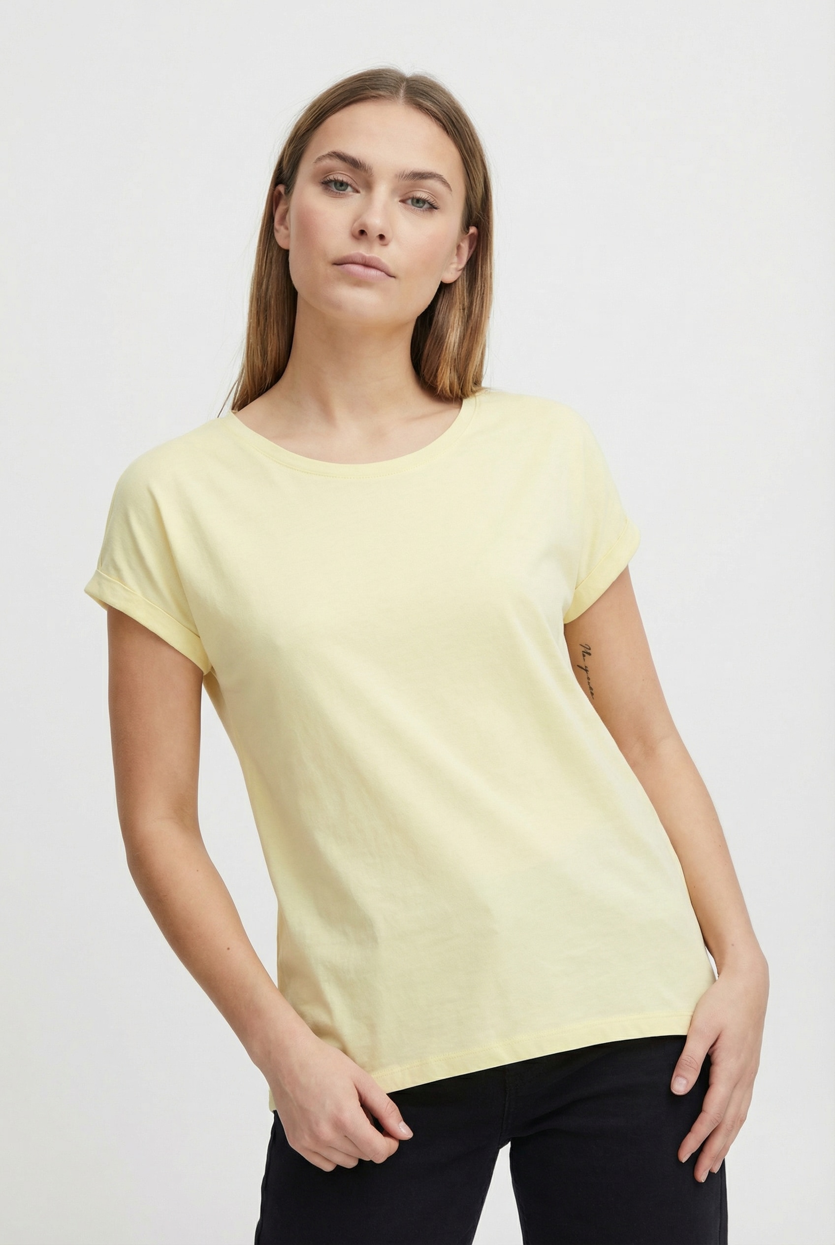 Vila Shirt à col rond »VIDREAMERS NEW PURE T-SHIRT/SU-NOOS« Baumwollmischung, regular fit