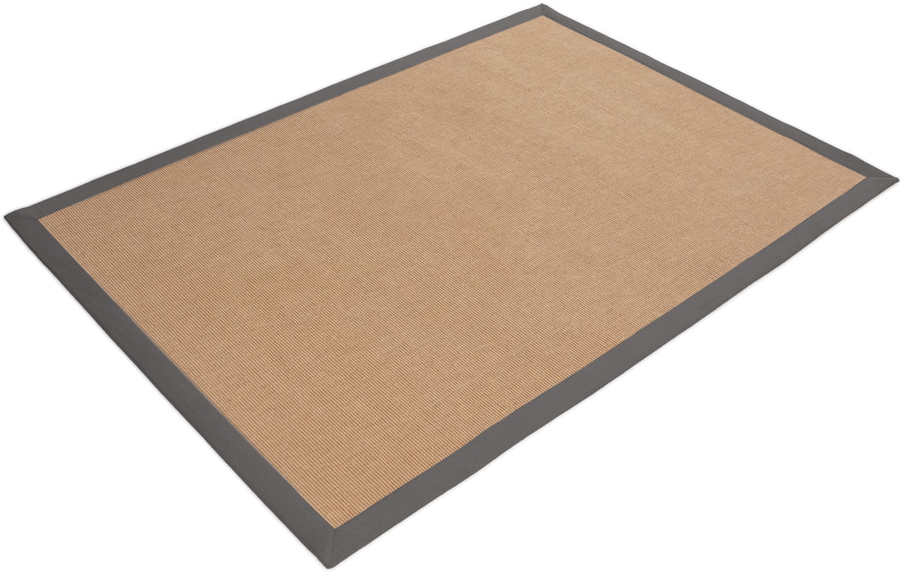carpetfine Tapis en sisal »Sisal  ,    auch als Läufer erhältlich« Rectangulaire 5 mm Höhe mit farbiger Bordüre, Anti Rutsch Rückseite, viele Grössen, Wohnzimmer
