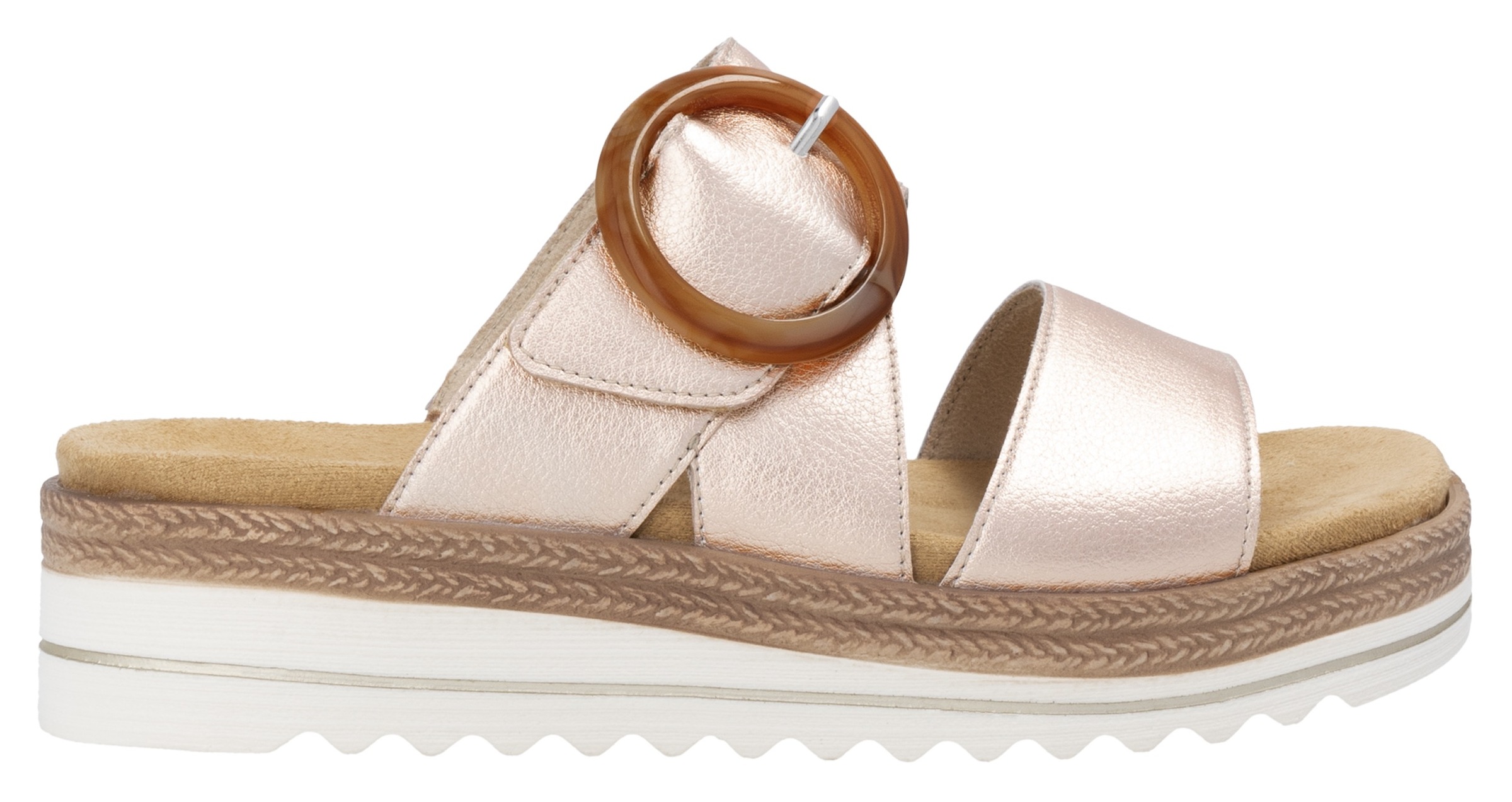 Remonte Pantolette  , Keilabsatz, Sommerschuh, Schlappen mit Zierschnalle