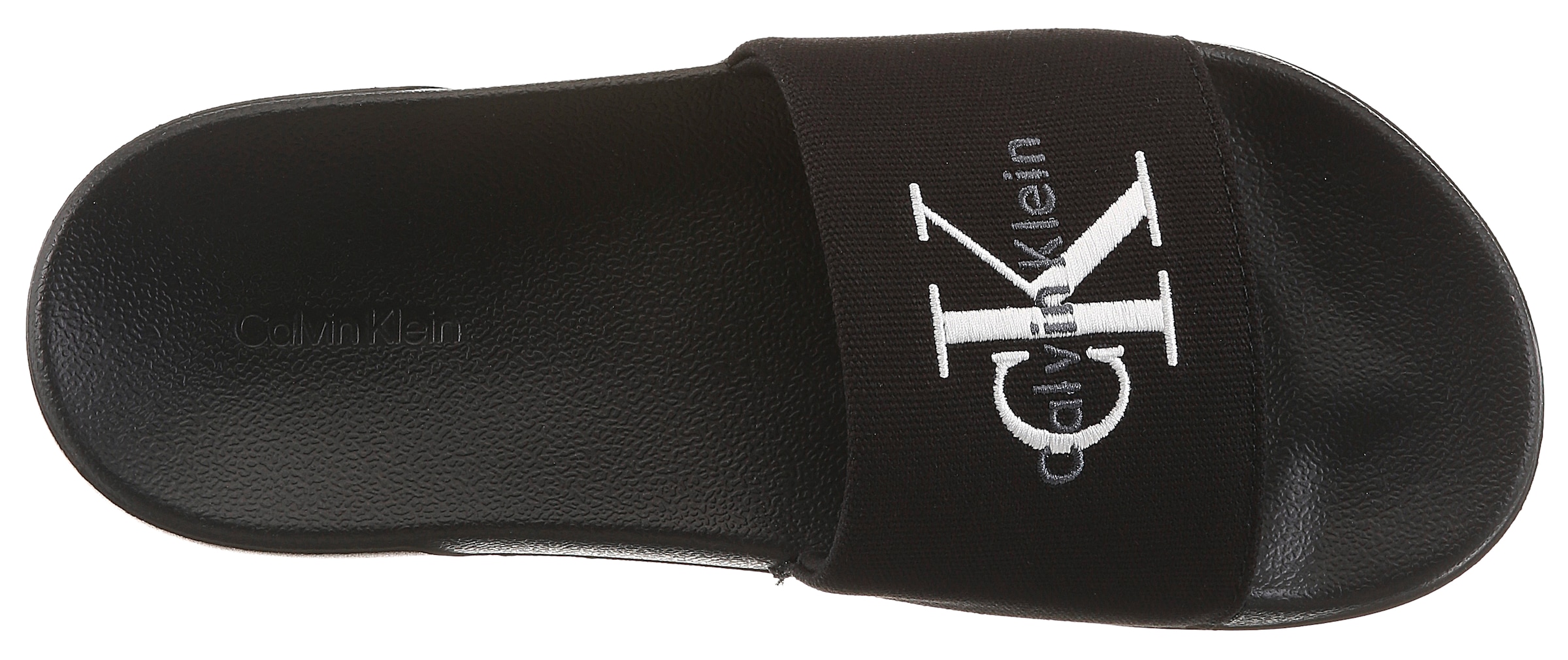 Calvin Klein Pantolette »ESS SLIDE CV WN«  chaussure d'été, sandales de piscine, pantoufle, chaussure de plage avec logo