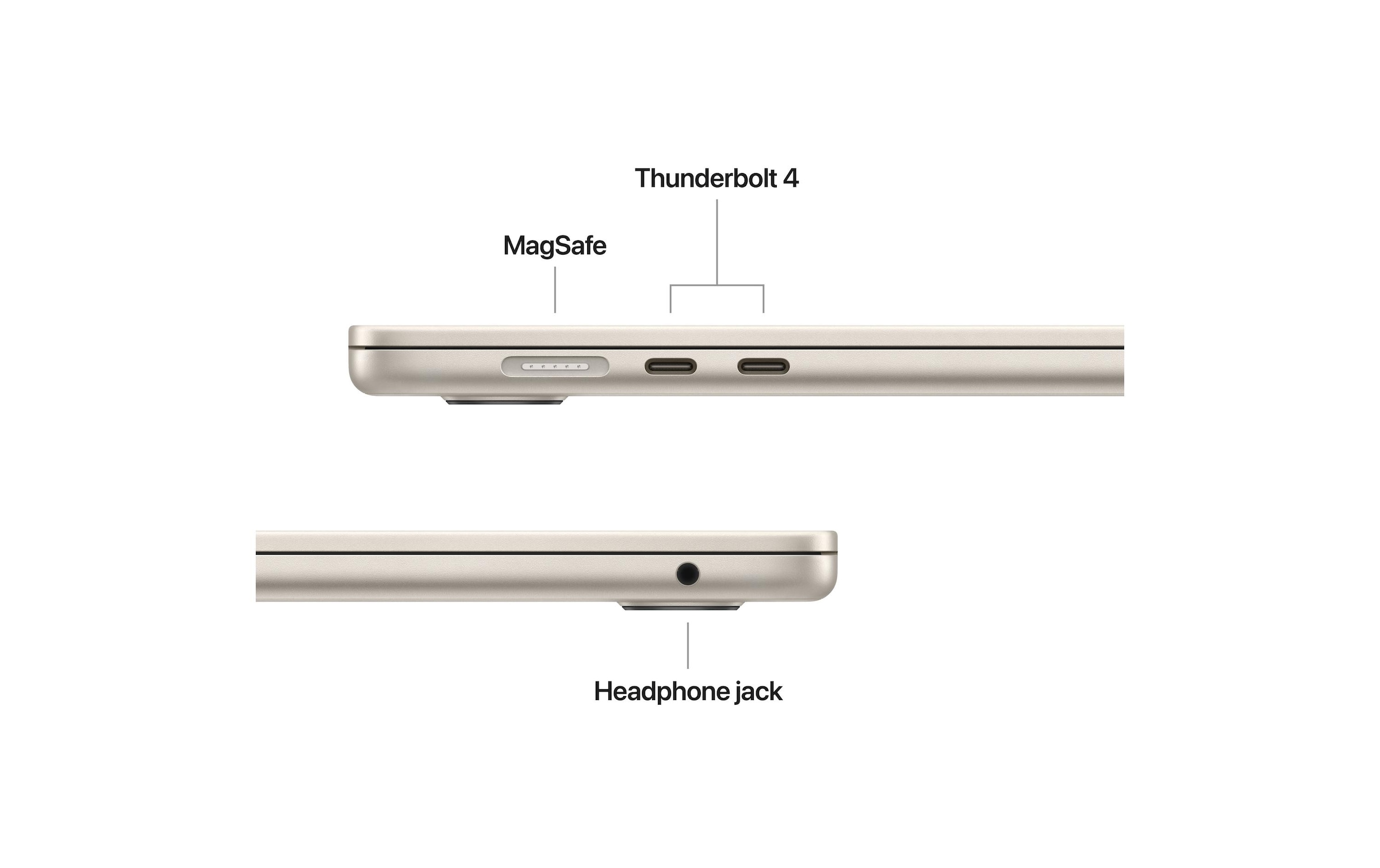 Apple Notebook »MacBook Air 15 2026 M5 10C GPU / 24 GB / 1 TB Starlight« / 15,3 ″ Apple M5 Integrierte NPU (Neural Processing Unit)