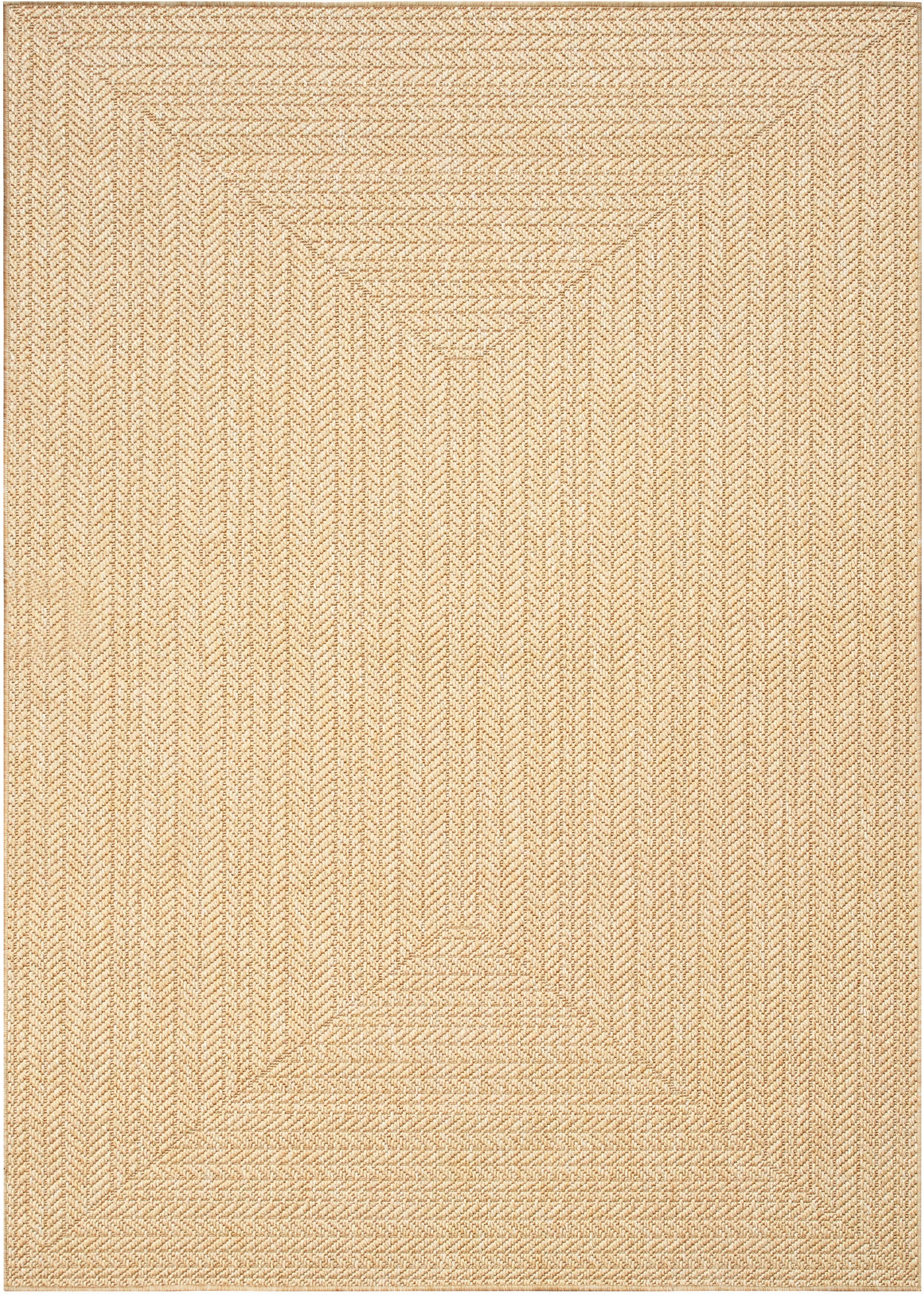 GOODproduct Tapis »Aliv, Fischgräten-Design auch für Balkon und Terrasse« Rectangulaire 3 mm Höhe In- und Outdoor geeignet, Wetterfest & UV-beständig