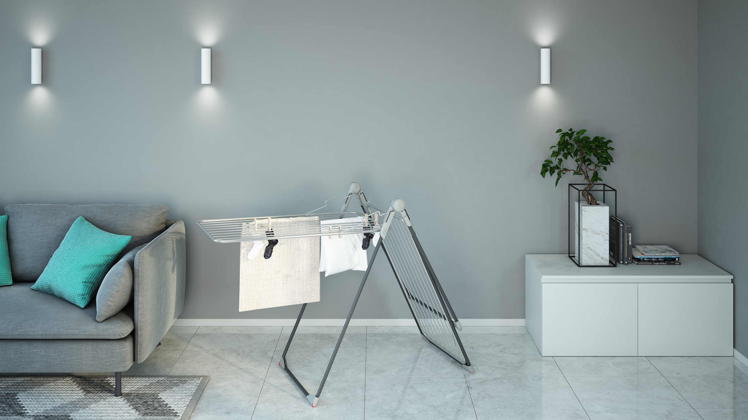 Bischof Flügelwäschetrockner »Titan« XXL Trockner auch für grosse Teile, 20 m Trockenlänge