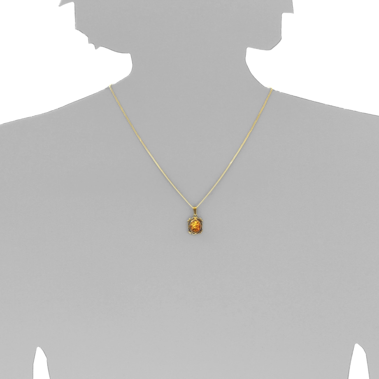 OSTSEE-SCHMUCK Chaîne avec pendentif »Ostsee-Schmuck Kette mit Anhänger Konstanze«