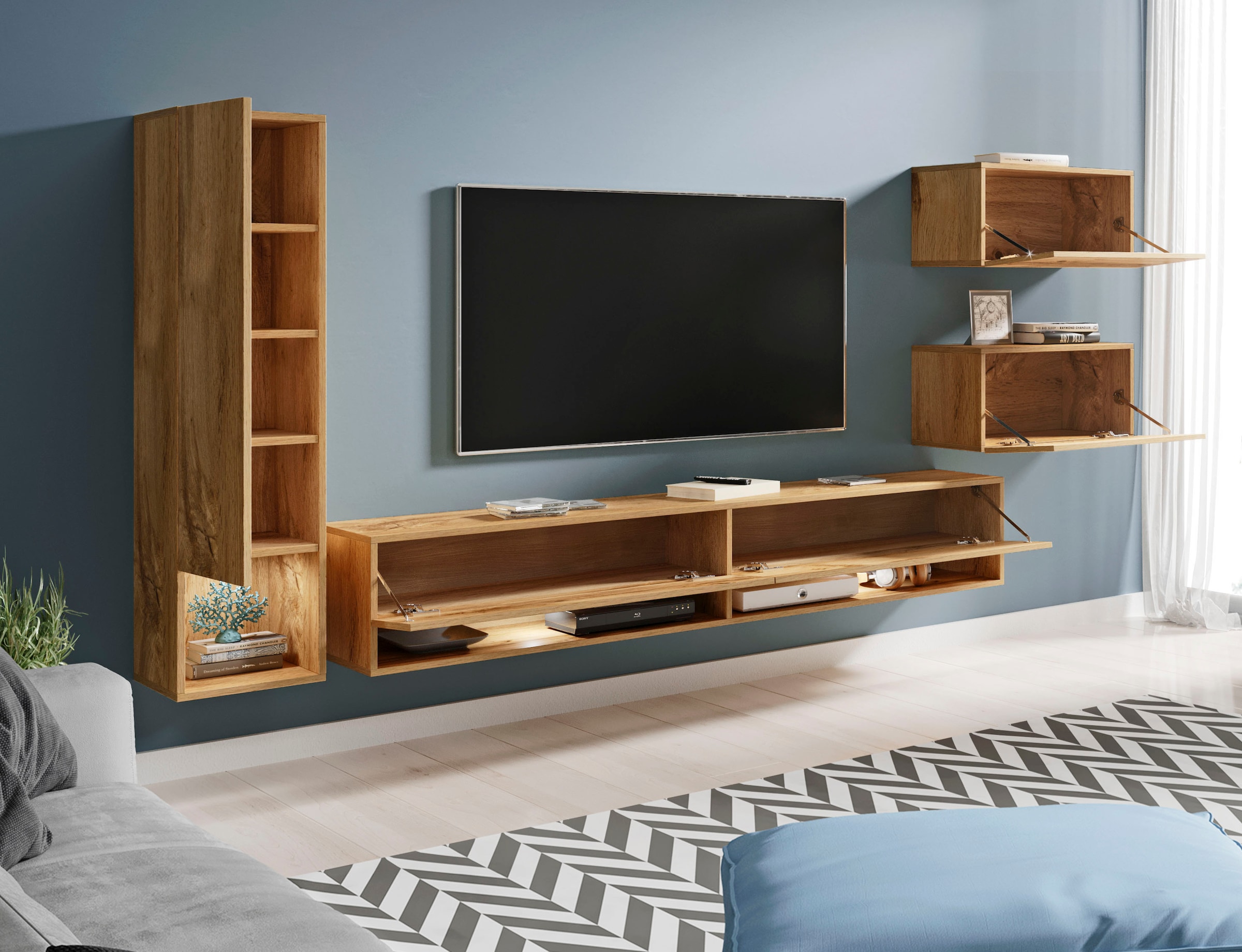 Home affaire Wohnwand »Amadeo« Set, 4 Stk. tlg.