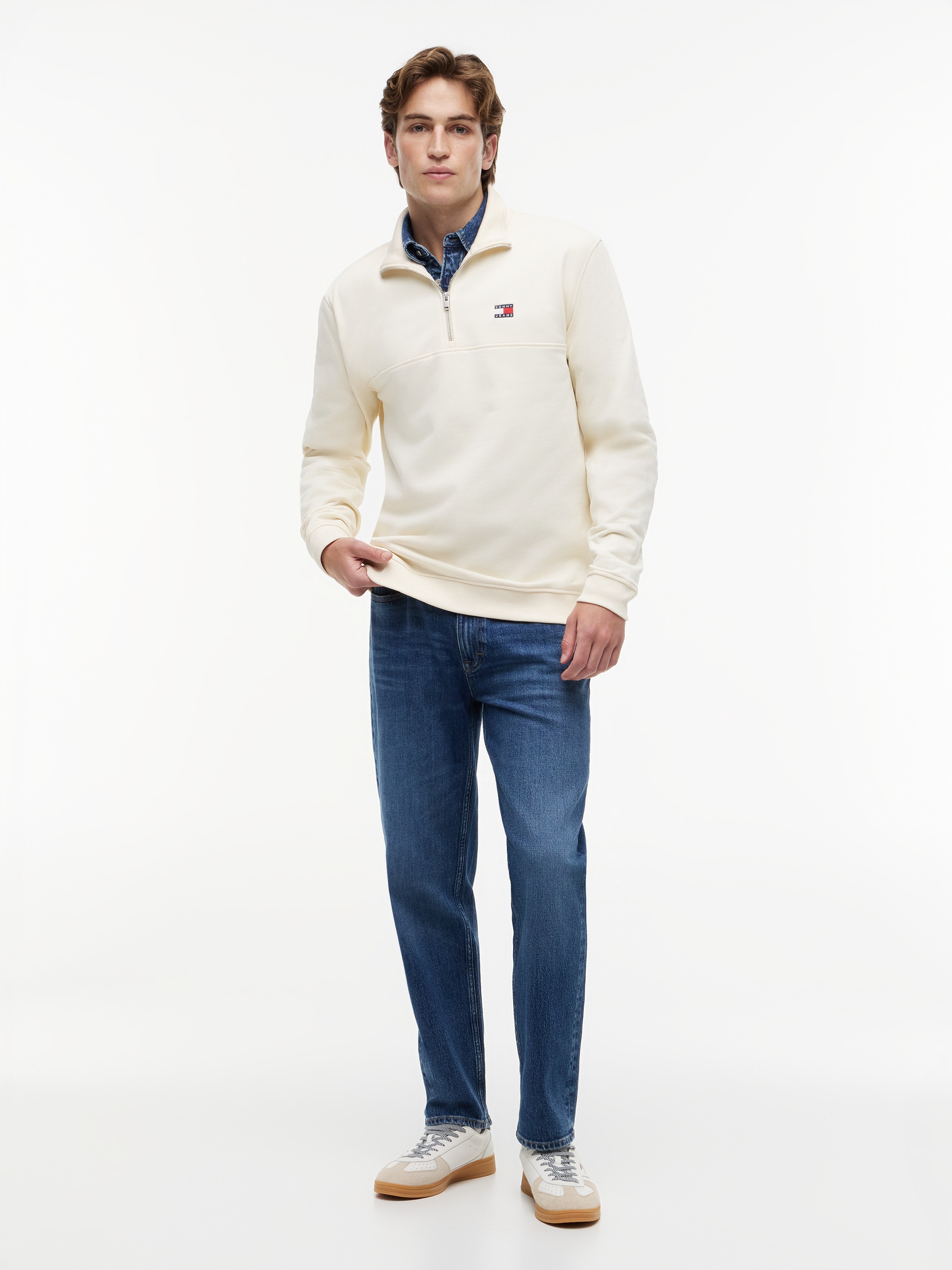 Tommy Jeans Sweat-shirt »TJM REGULAR BADGE QUARTER ZIP«
