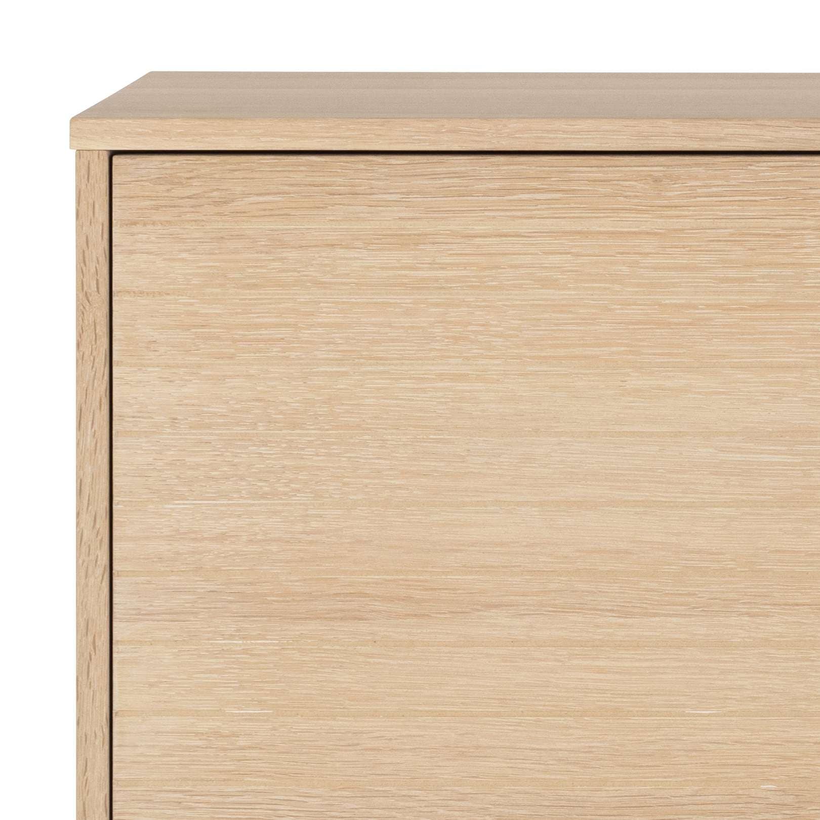 ACTONA GROUP Buffet »Kensington« armoire, 4 portes et 6 étagères chêne blanc pigmenté, 91x40x120cm