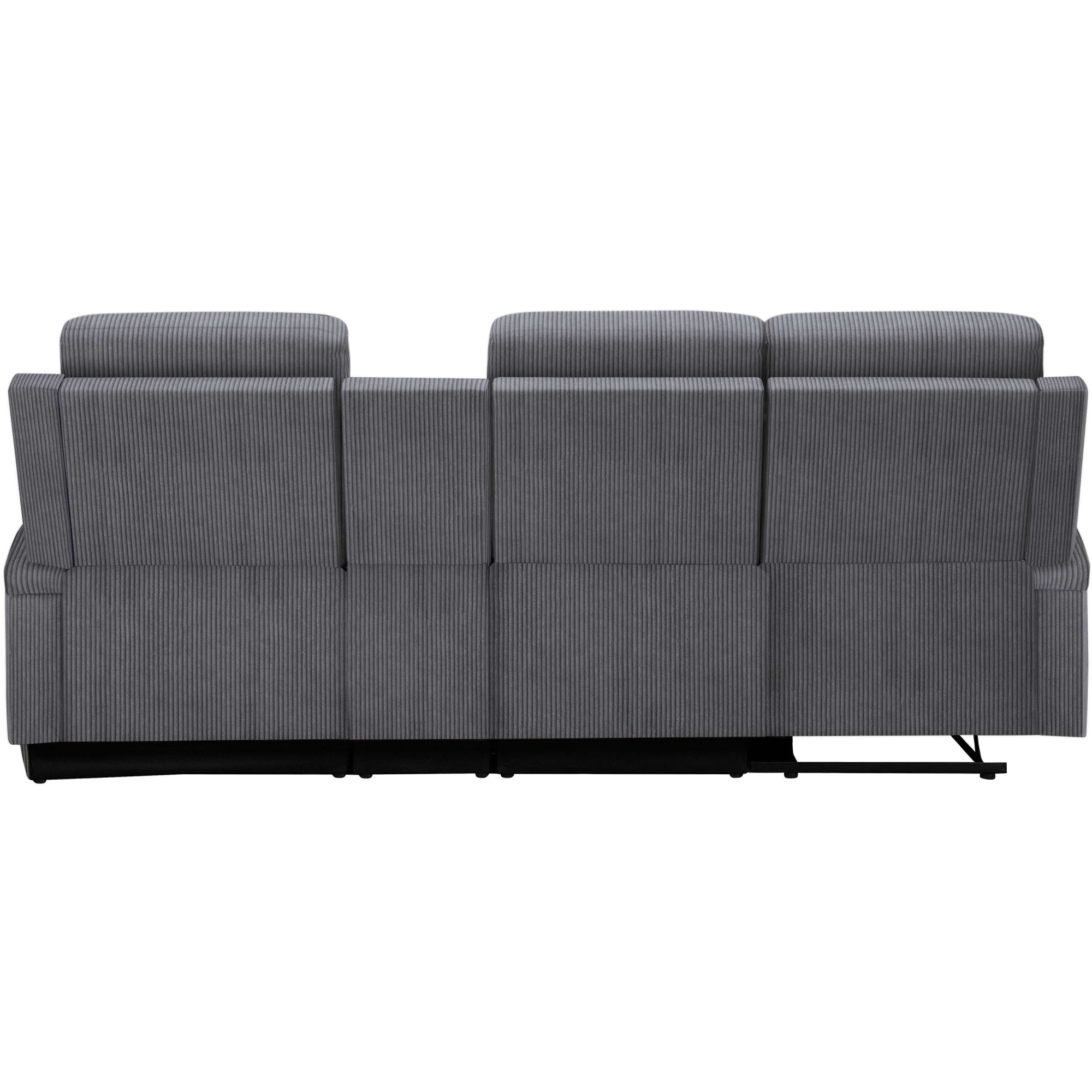 GOODproduct Ecksofa »NAPORI Multimediasofa, 3er Kinosessel XXL, L-Form, Cord« Kinosofa mit Relaxfunktion, Getränkehalter, Staufach und Staukasten