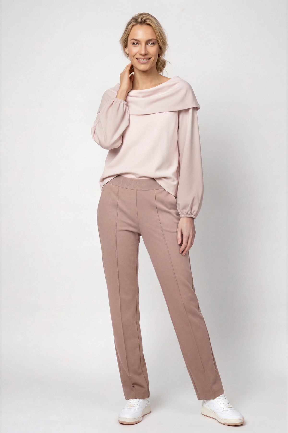 Monari Schlupfhose »Hose Bella Basic Regular«  Regular fit mit elastischem Bund
