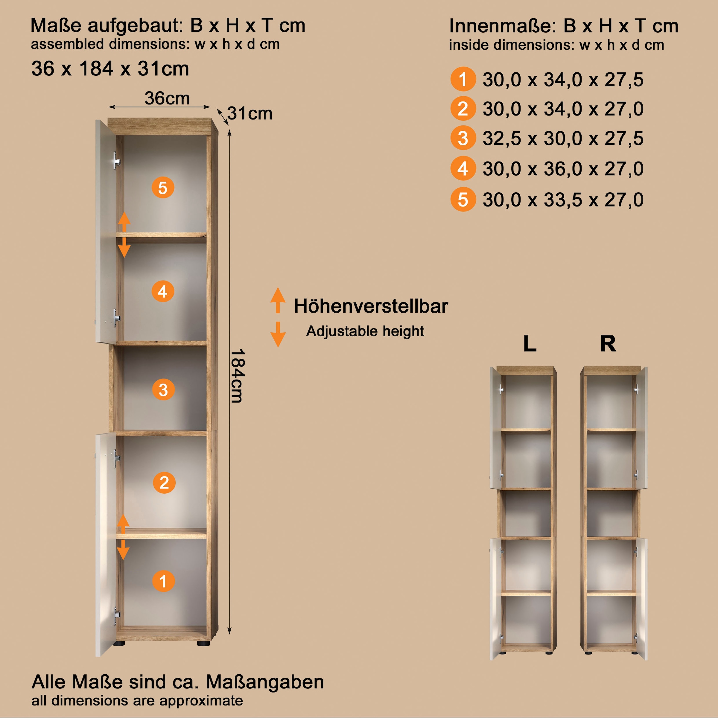 welltime Ensemble de meubles de salle de bain »Isera« 4 cuis tlg.