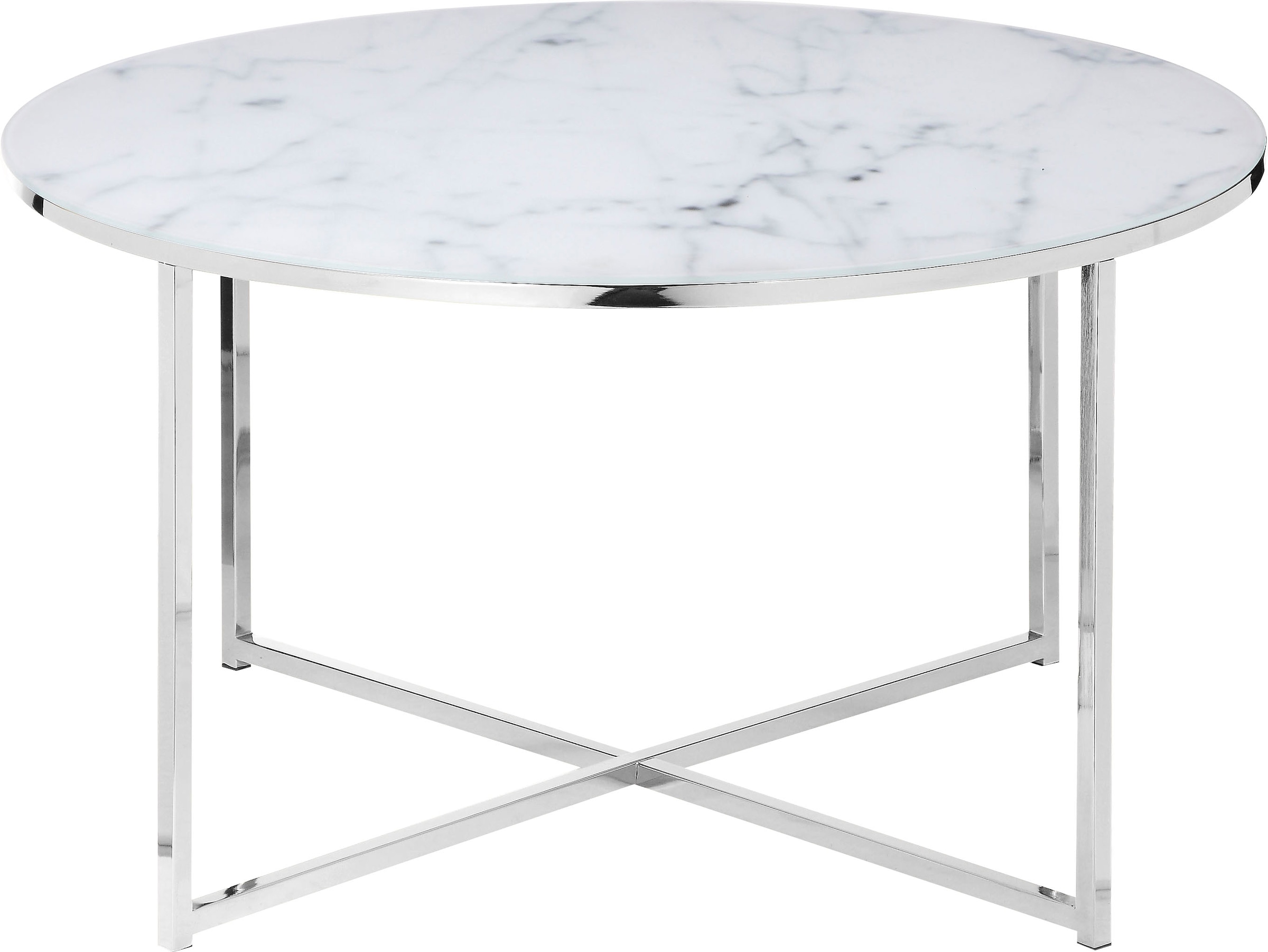 SalesFever Table basse »Caorle Coffeetable im eleganten Stil« Elegantes Design mit Marmoroptik-Tischplatte