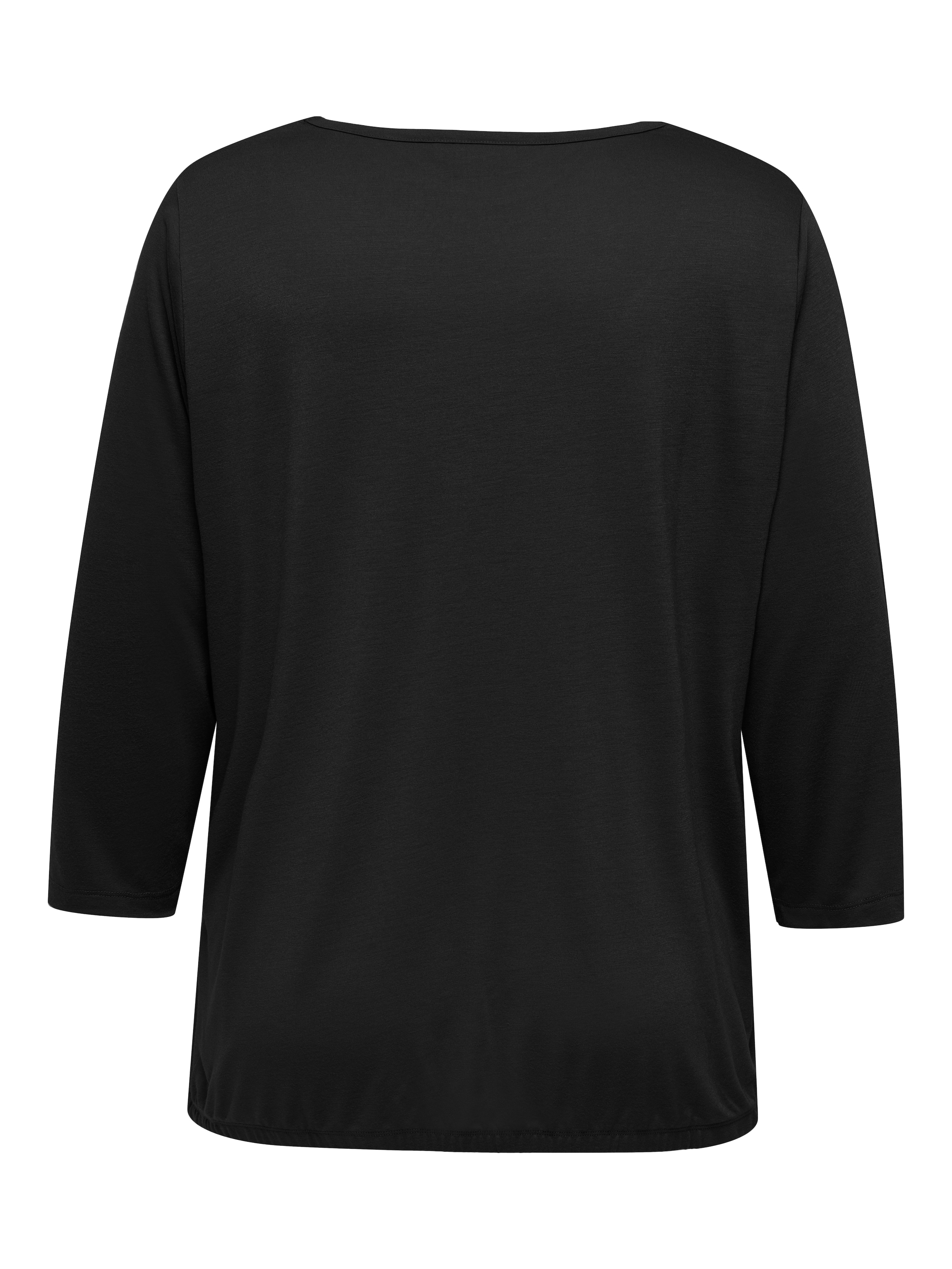 ONLY CARMAKOMA Langarmshirt »CARJULIA LACE V-NECK 3/4 TOP JRS«