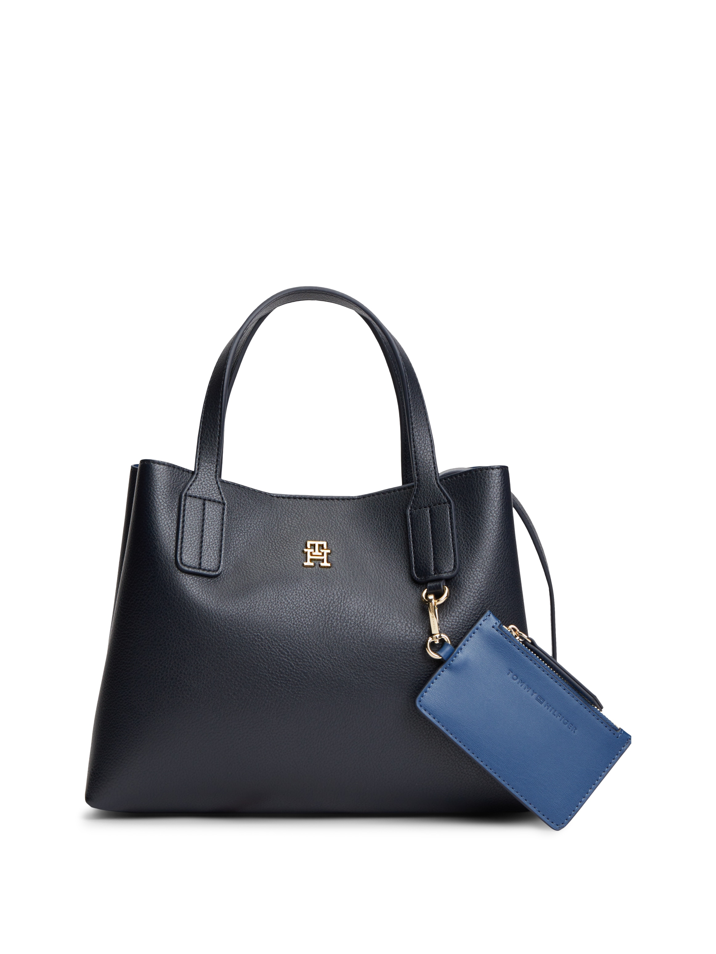 Tommy Hilfiger Sac à bandoulière »TH ICON MINI SATCHEL« Sac à main femme, sac bandoulière avec pochette zippée amovible