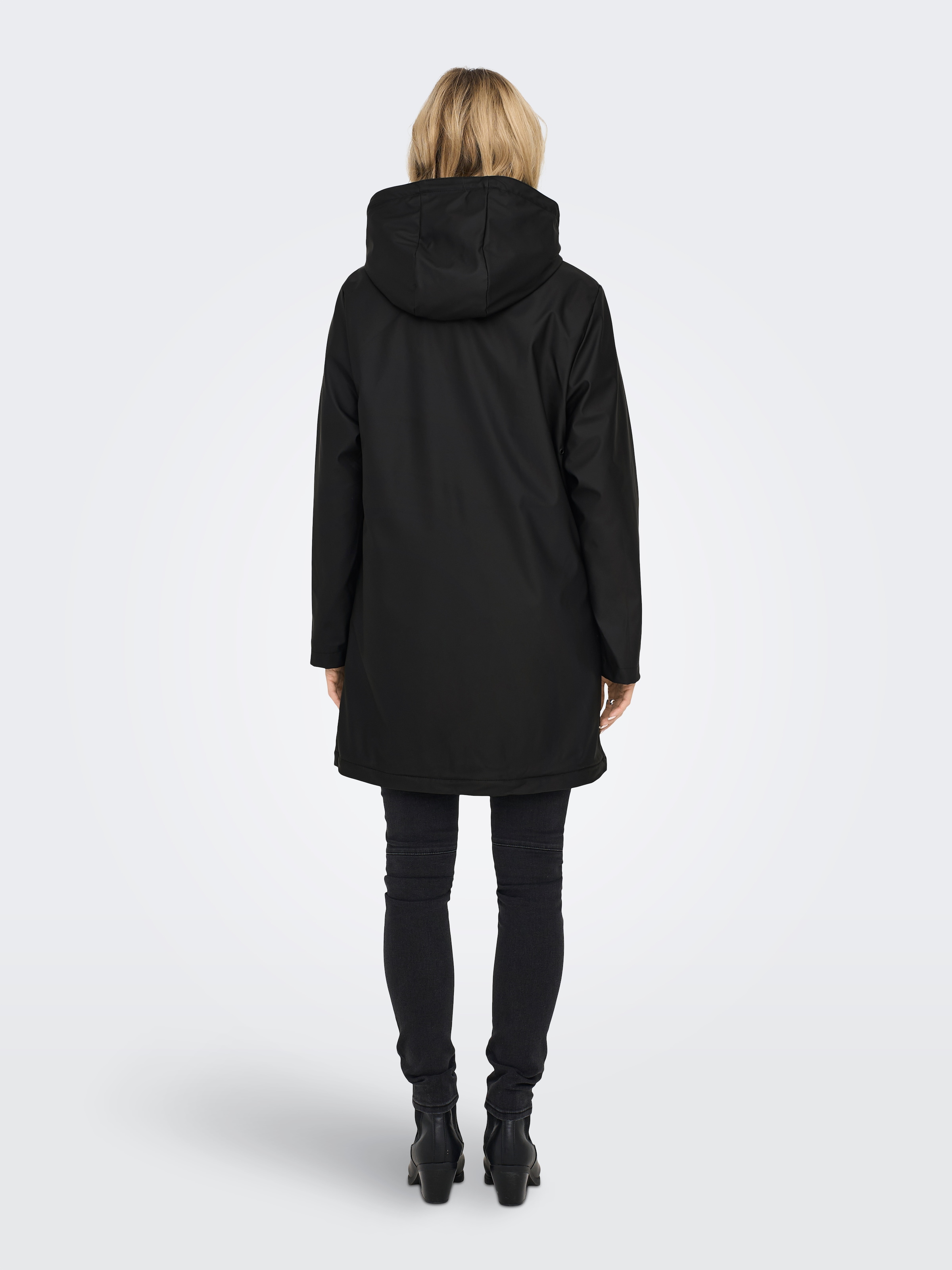ONLY Manteau fonctionnel »ONLSALLY RAINCOAT OTW NOOS« mit Kapuze und Teddyplüschfutter