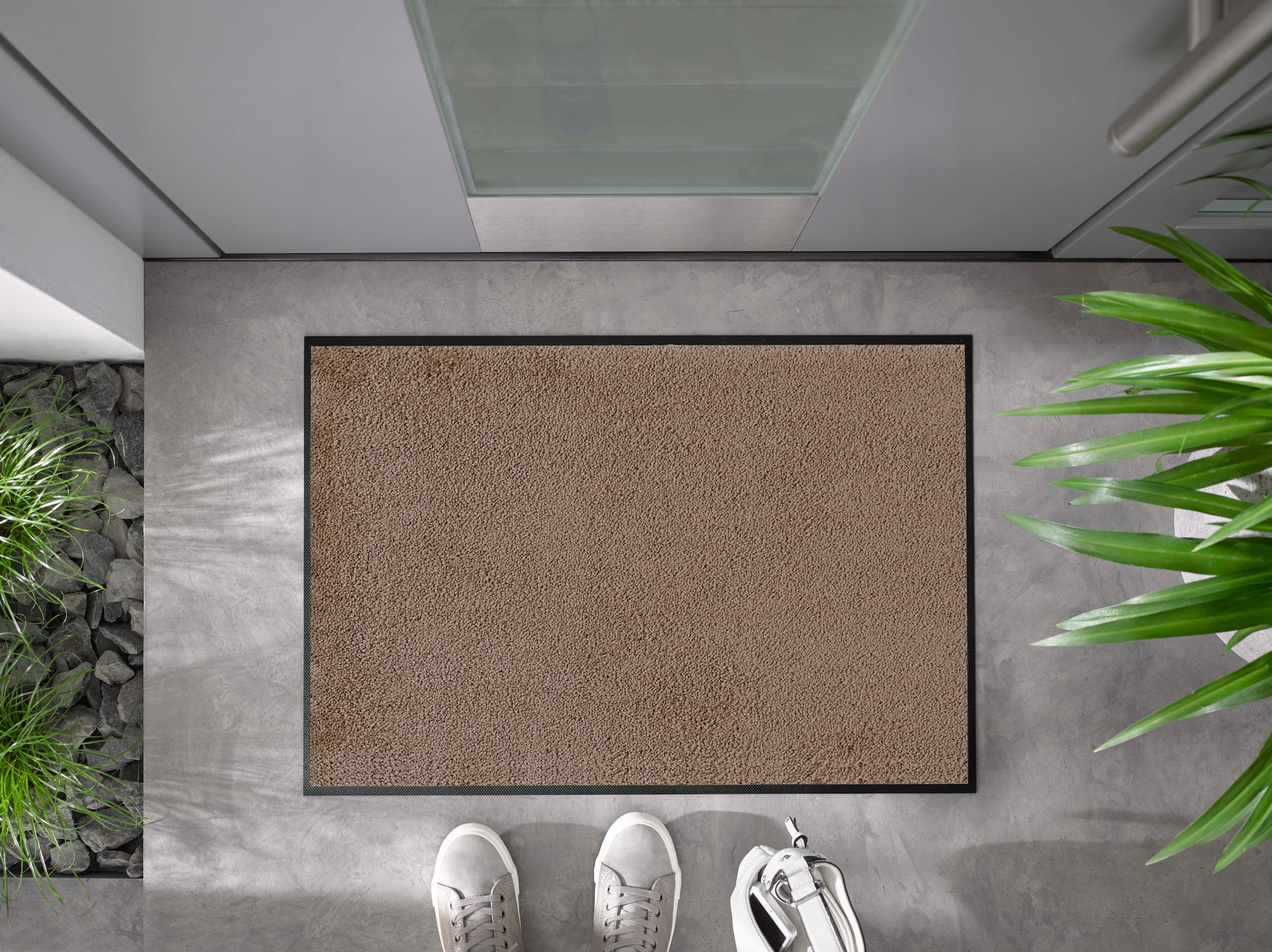 wash+dry by Kleen-Tex Tapis de sol »Original Uni, Schmutzfangteppich« Rectangulaire 9 mm Höhe tapis anti-saleté, antidérapant, aussi disponible en coureur