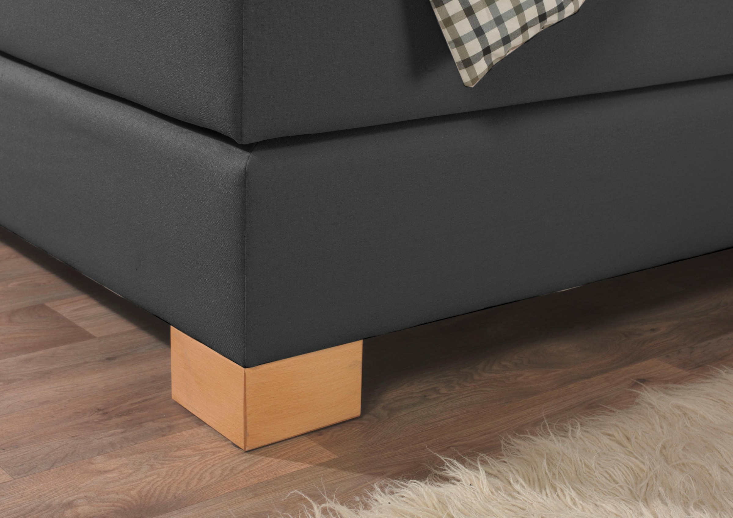 Home affaire Lit boxspring »Merino« incl. Kaltschaumtopper, 5, Breiten, 2 Härtegrade, 3 Ausführungen