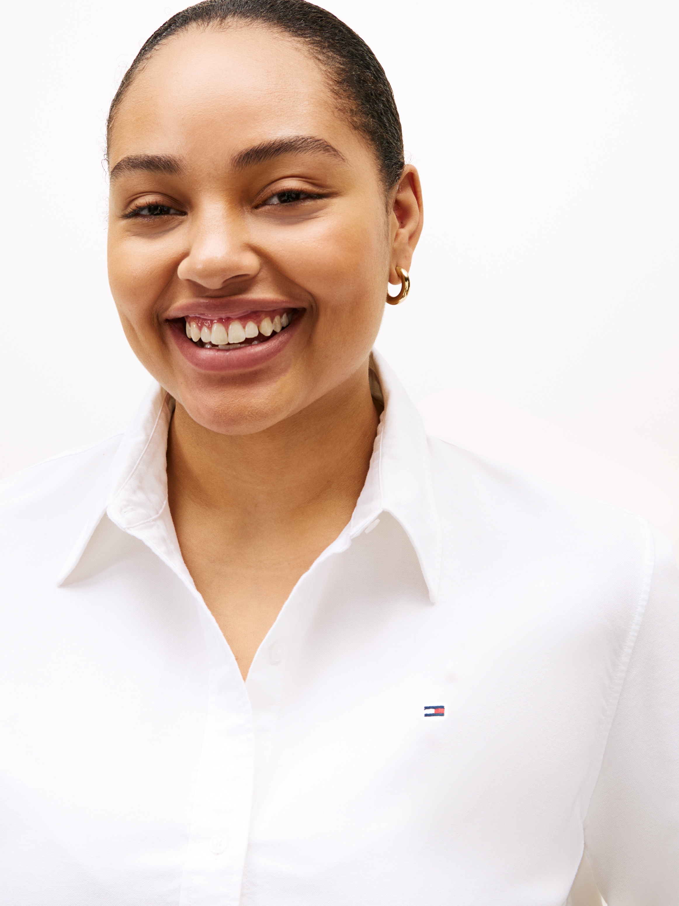 Tommy Hilfiger Curve Hemdbluse »CRV OXFORD RELAXED FIT SHIRT« in grossen Grössen