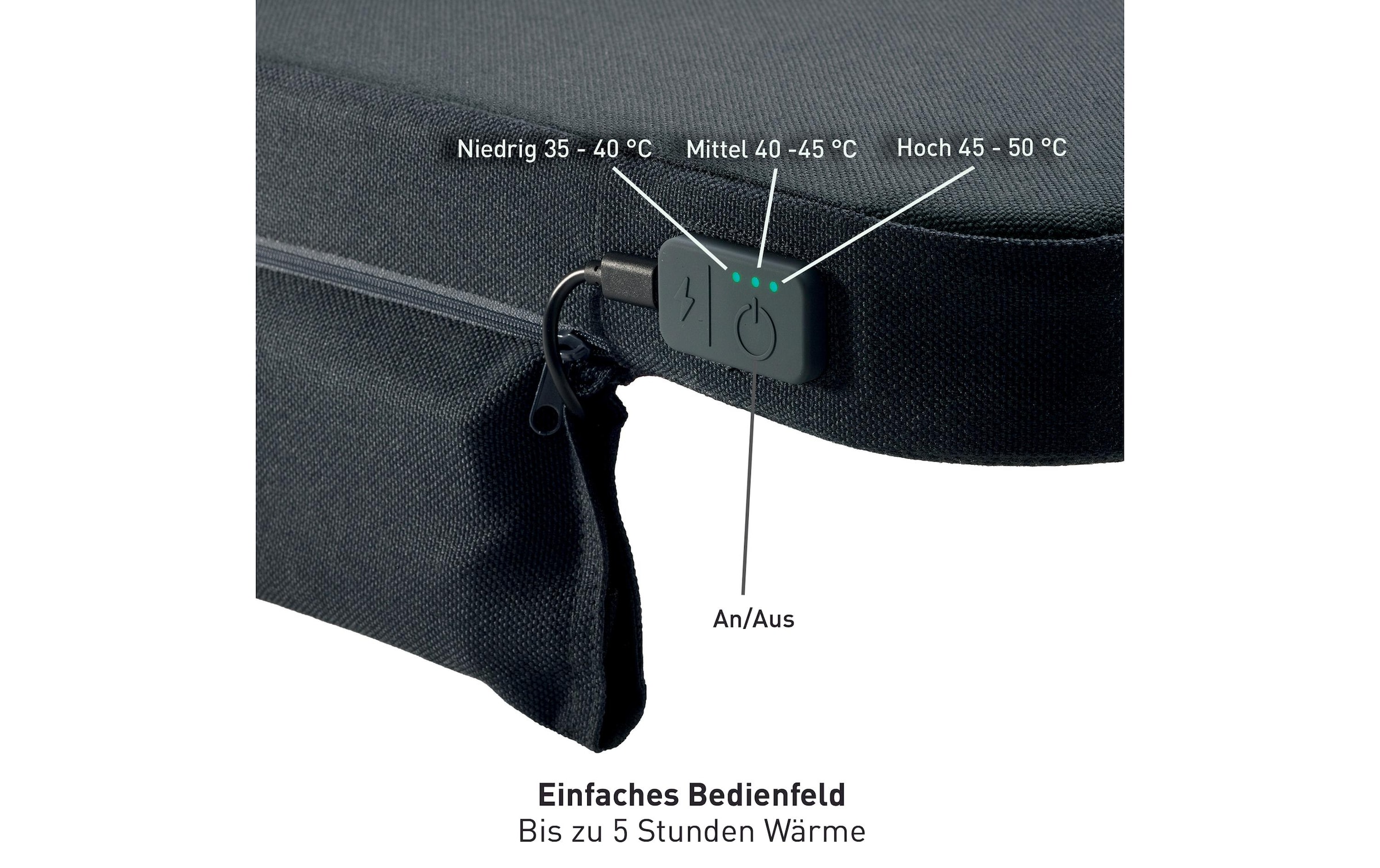 LEITZ Coussin chauffant pour siège »Leitz iComfi Beheizbares Sitzkissen «