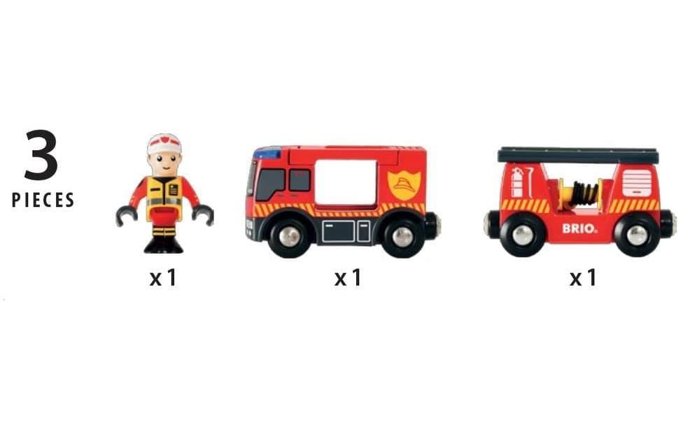 BRIO® Jouet pompier »BRIO Feuerwehr Leiterfahrzeug«