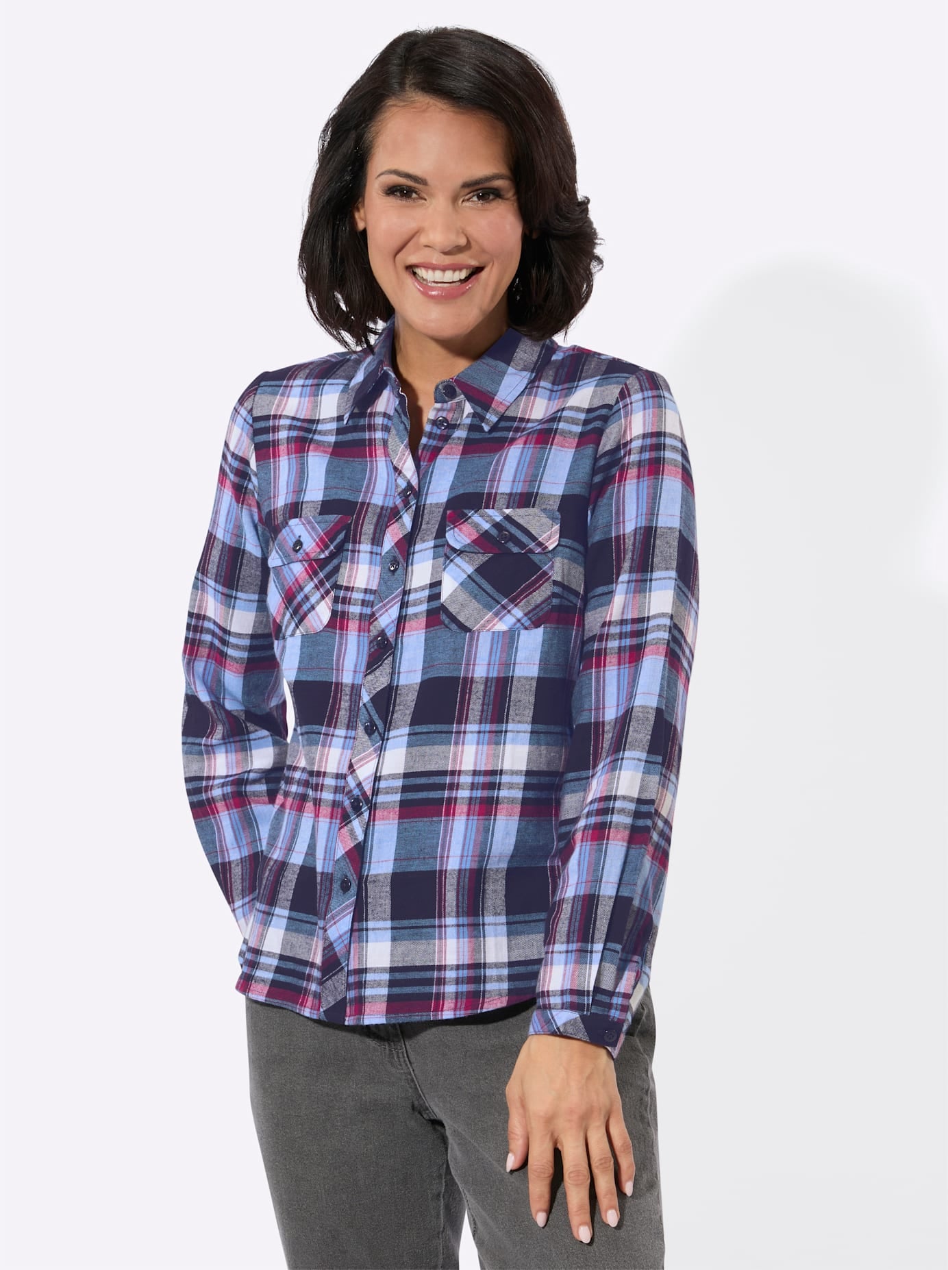 Casual Looks Blouse en flanelle