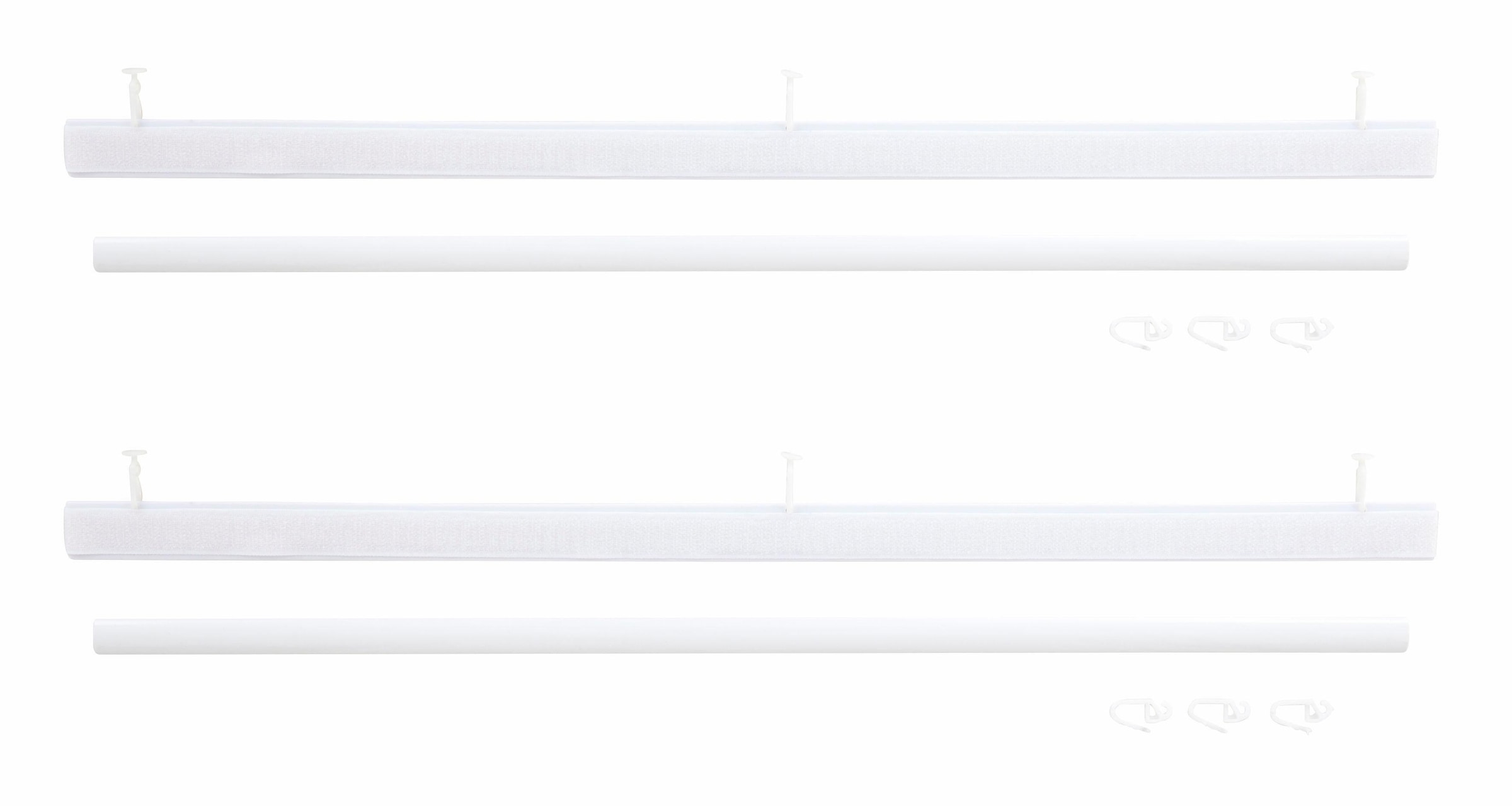 my home Schiebegardine »Dimona« Klettschiene 2 Stk. tlg. 2-er Set, Fertiggardine, mit Befestigungszubehör, Wellen