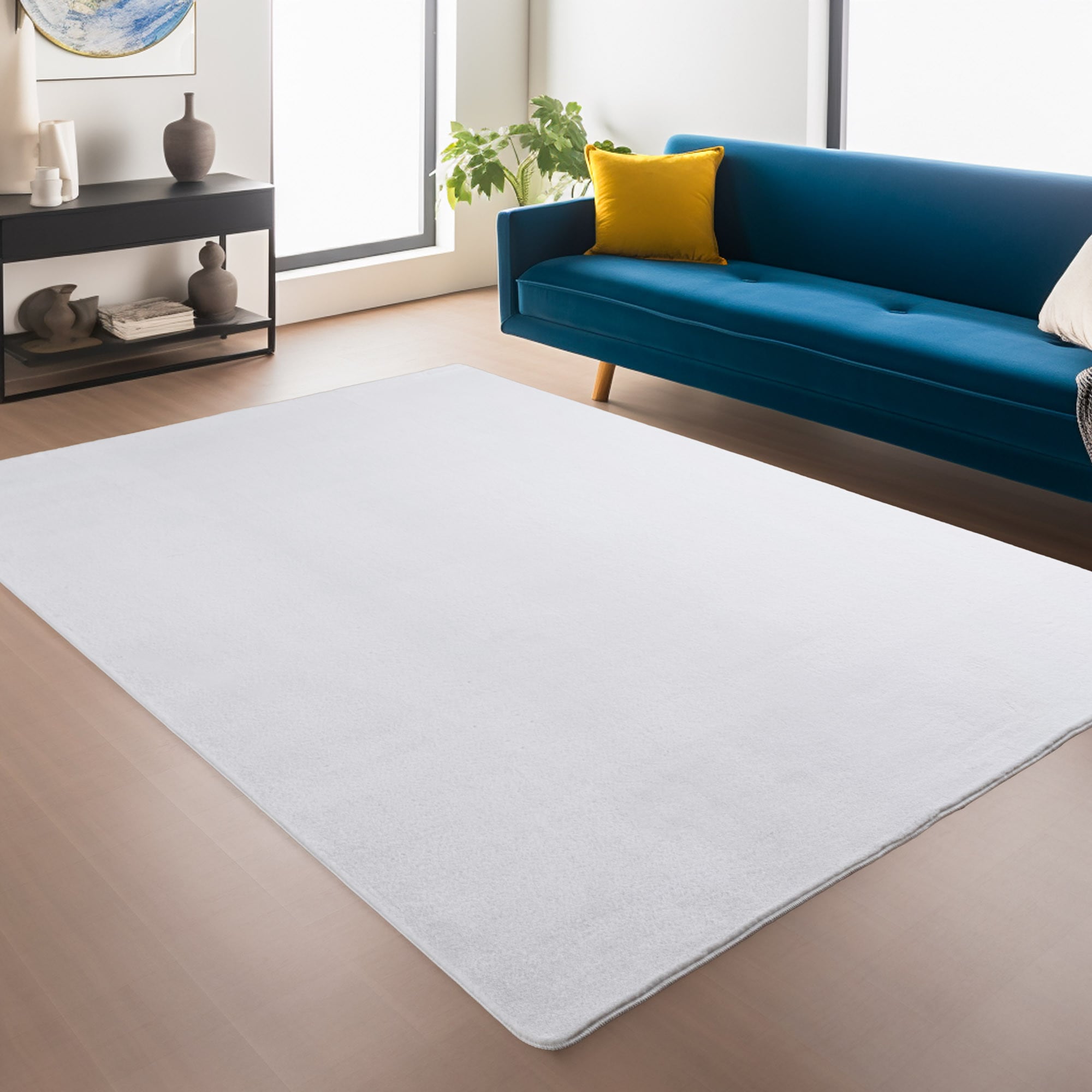 Ayyildiz Teppiche Tapis »JOY 1400 , auch als Läufer und in Rund erhältlich« Rectangulaire 11 mm Höhe particulièrement doux, uni à poils courts, salon, chambre d’enfant