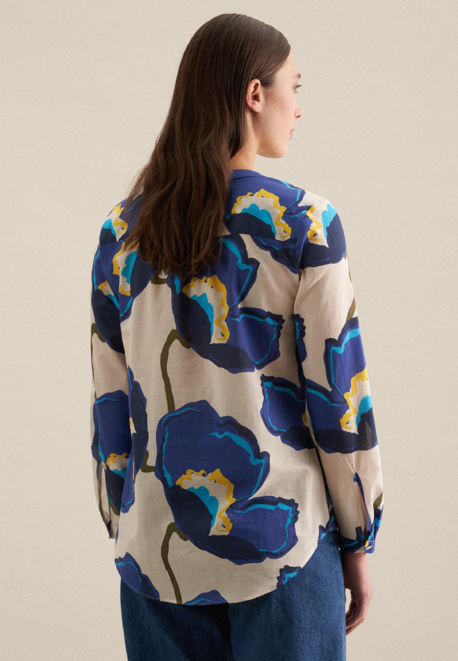 seidensticker Klassische Bluse »Schwarze Rose« Tunika Floral